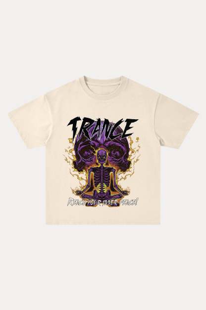 Evilnova Trance Cotton Oversize T-Shirt-Evilnova