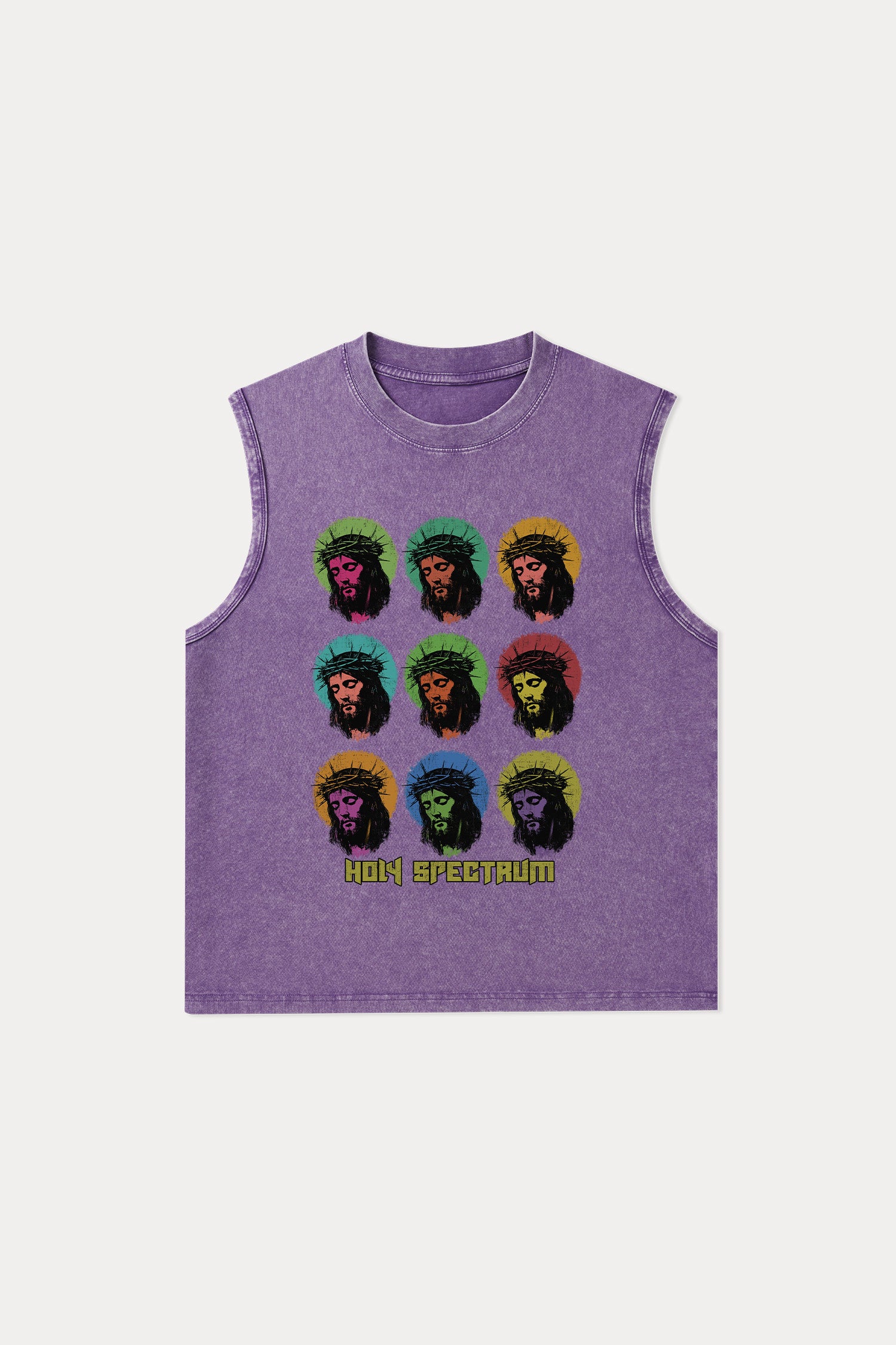 Evilnova Holy Spectrum Washed Tank Top-Evilnova