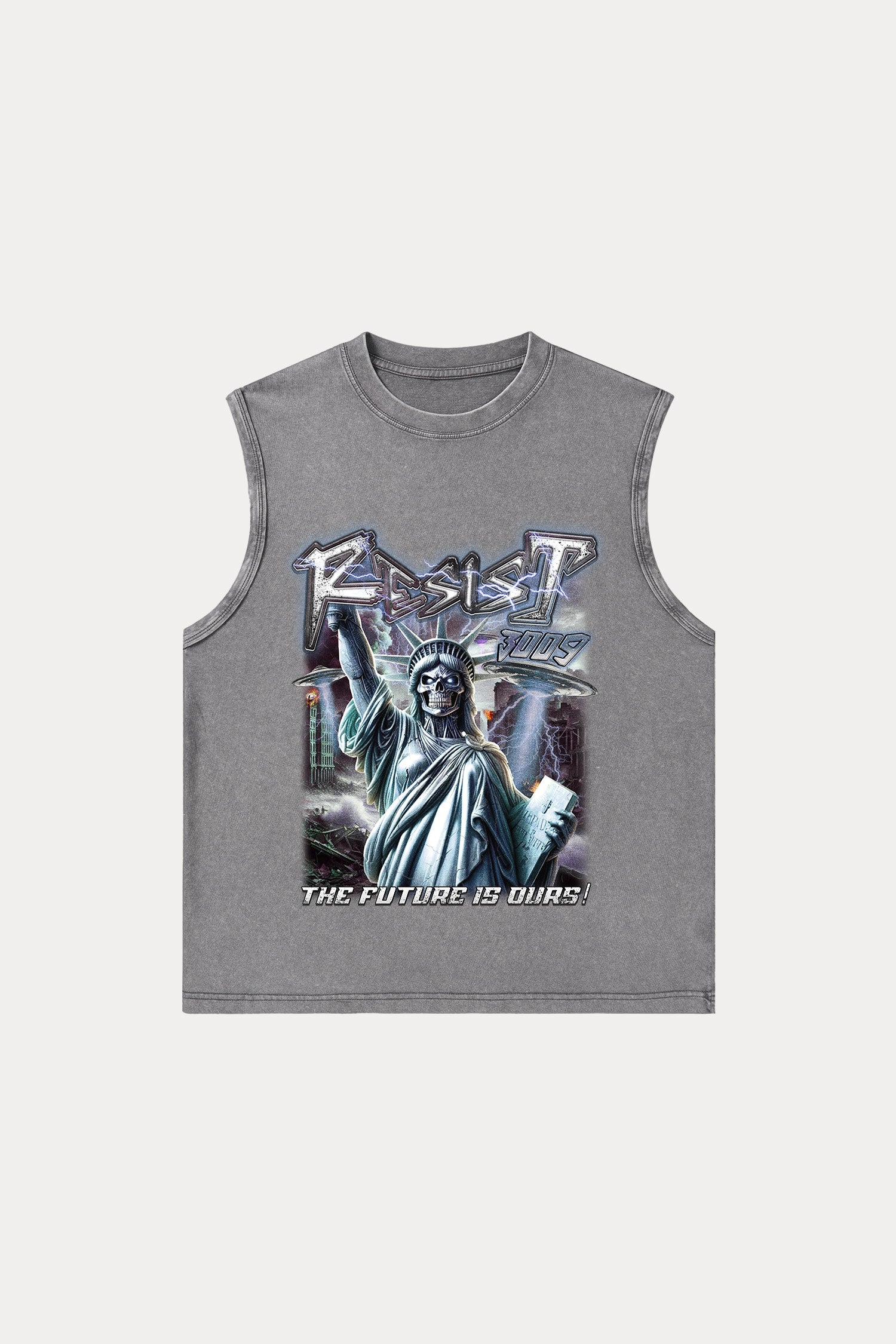 Evilnova Resist Washed Tank Top-Evilnova