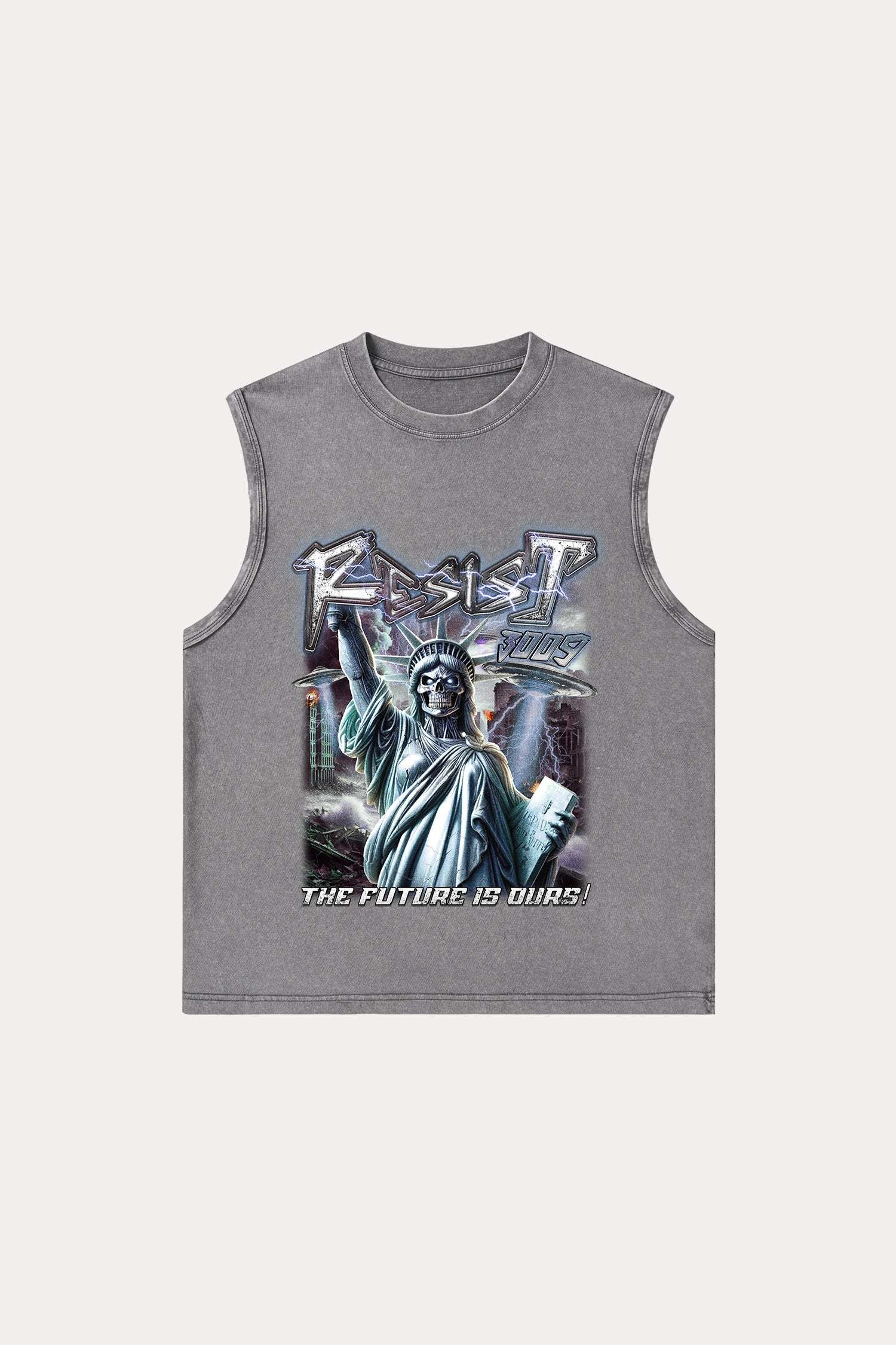 Evilnova Resist Washed Tank Top-Evilnova