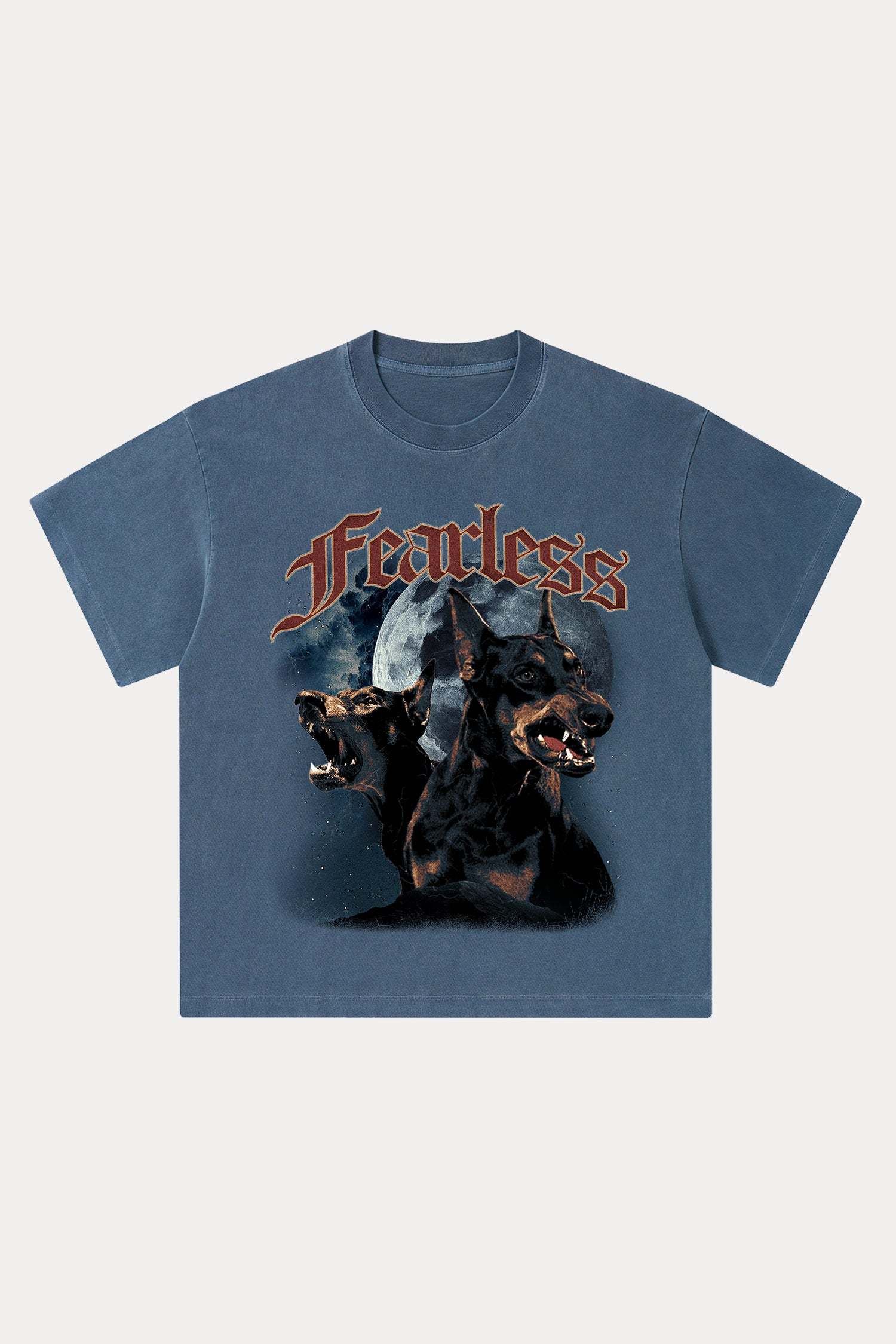 Evilnova Fearless Washed Streetwear T-Shirt-Evilnova