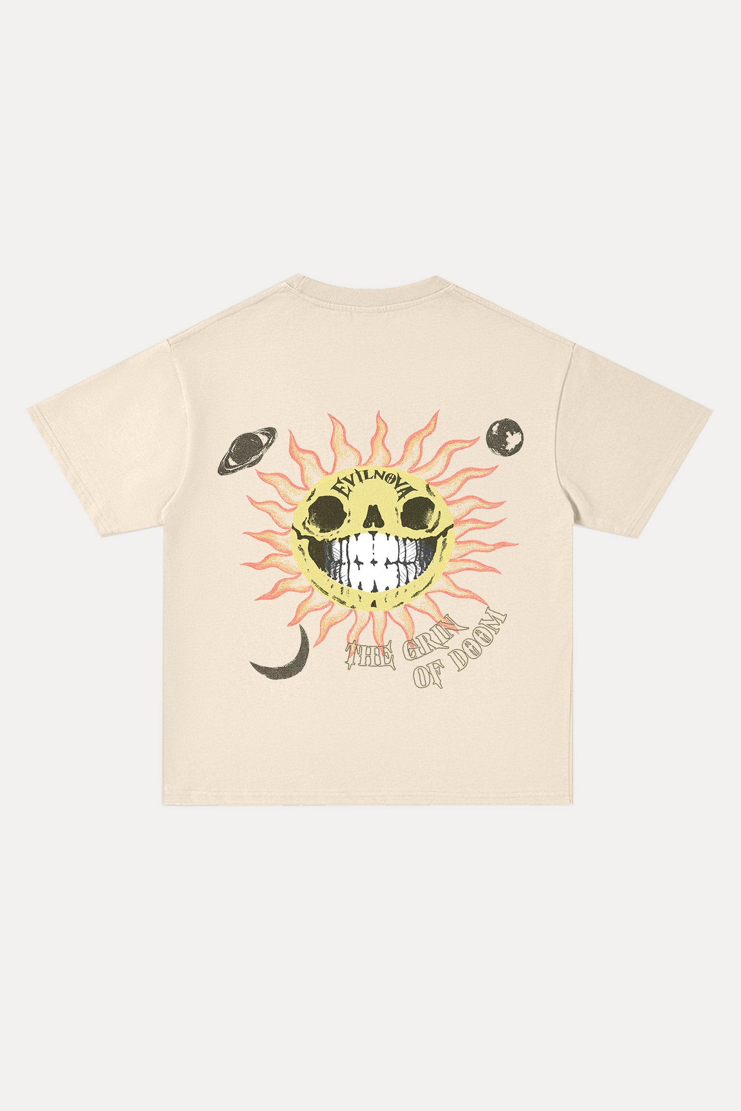 Evilnova The Grin of Doom Cotton Oversize T-Shirt-Evilnova