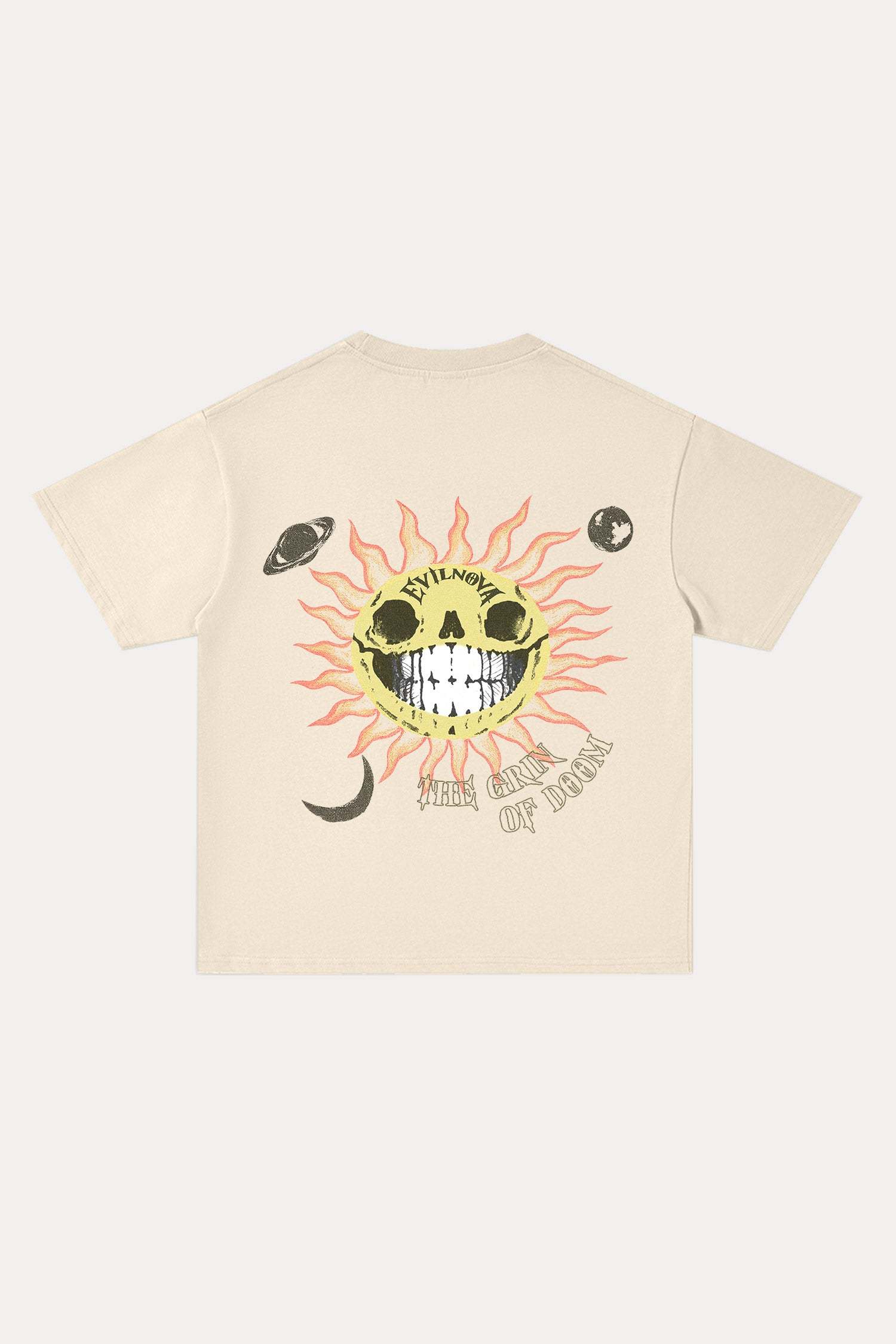 Evilnova The Grin of Doom Cotton Oversize T-Shirt-Evilnova