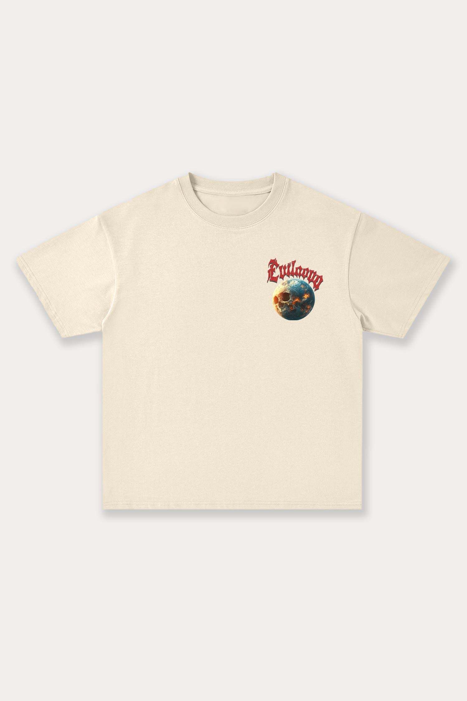 Evilnova Cosmic Explorer Cotton Oversize T-Shirt-Evilnova