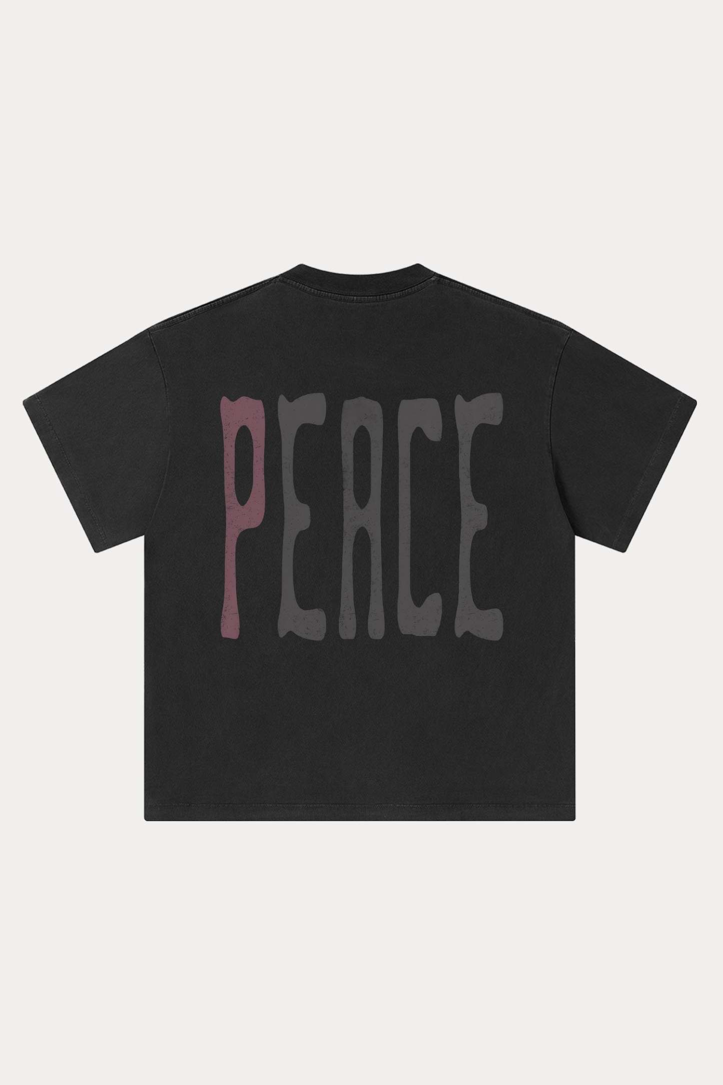 Evilnova Peace Washed Streetwear T-Shirt-Evilnova