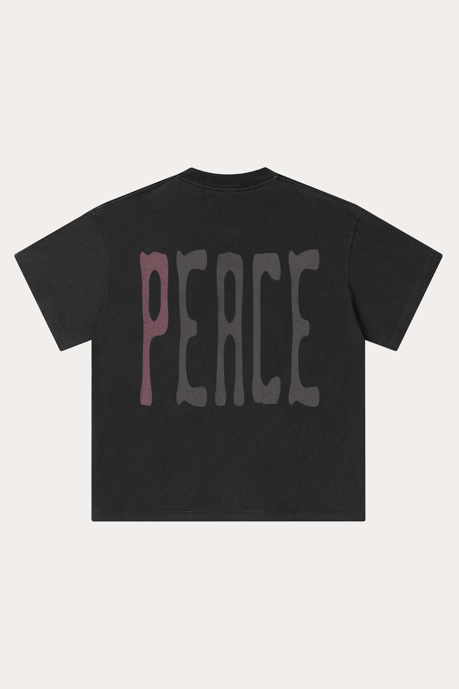 Evilnova Peace Washed Streetwear T-Shirt-Evilnova