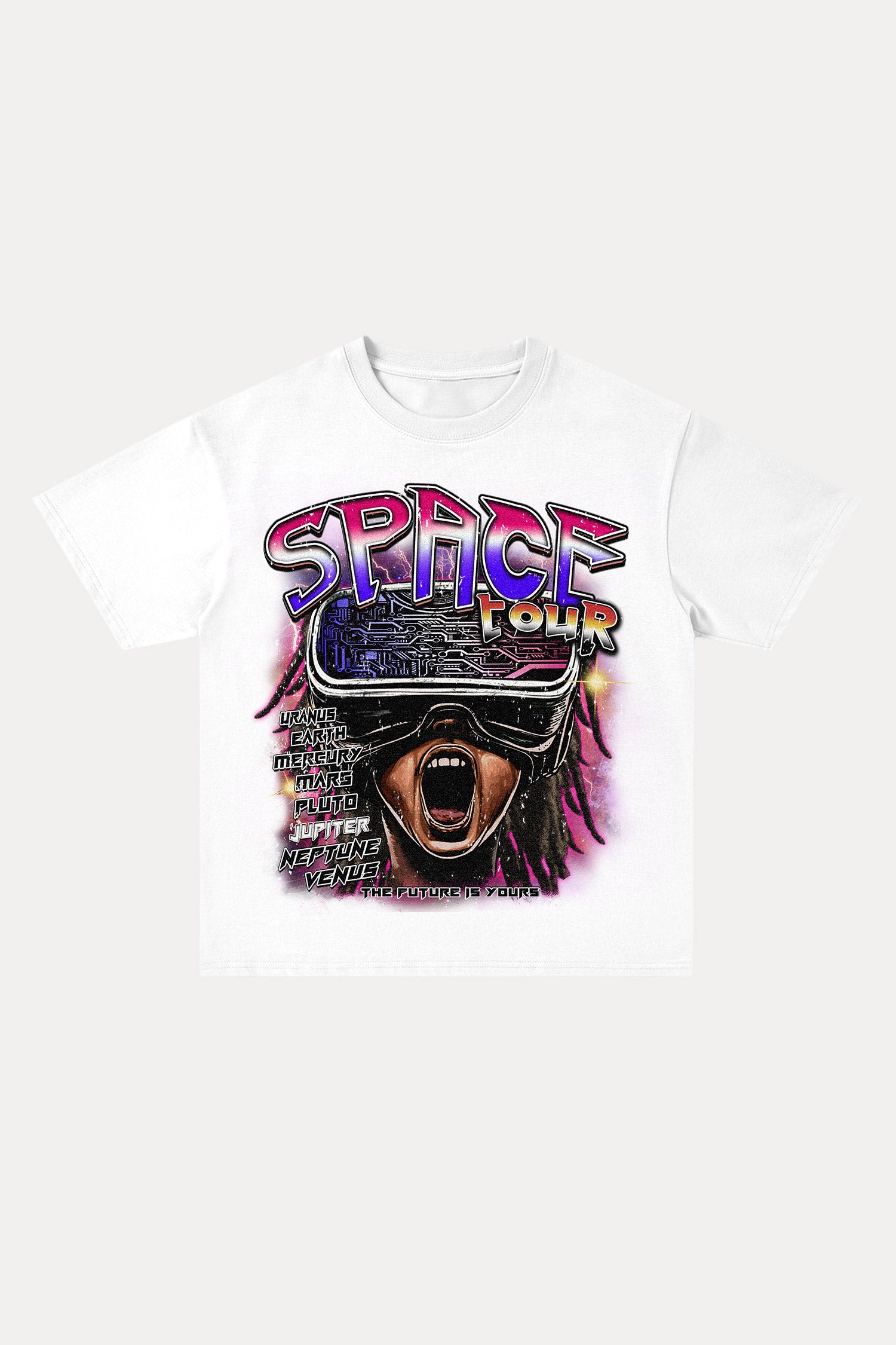 Evilnova Space Tour Cotton Oversize T-Shirt-Evilnova