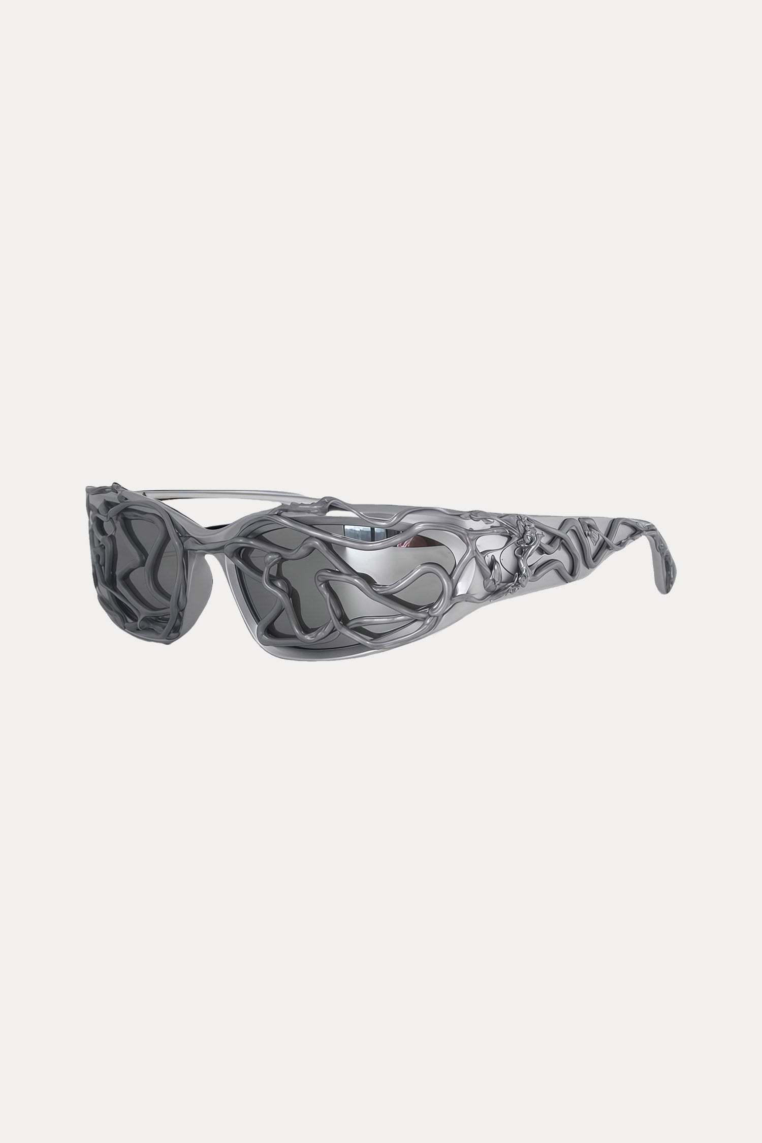 Evilnova Street Retro Wavy Frame Sunglasses-Evilnova