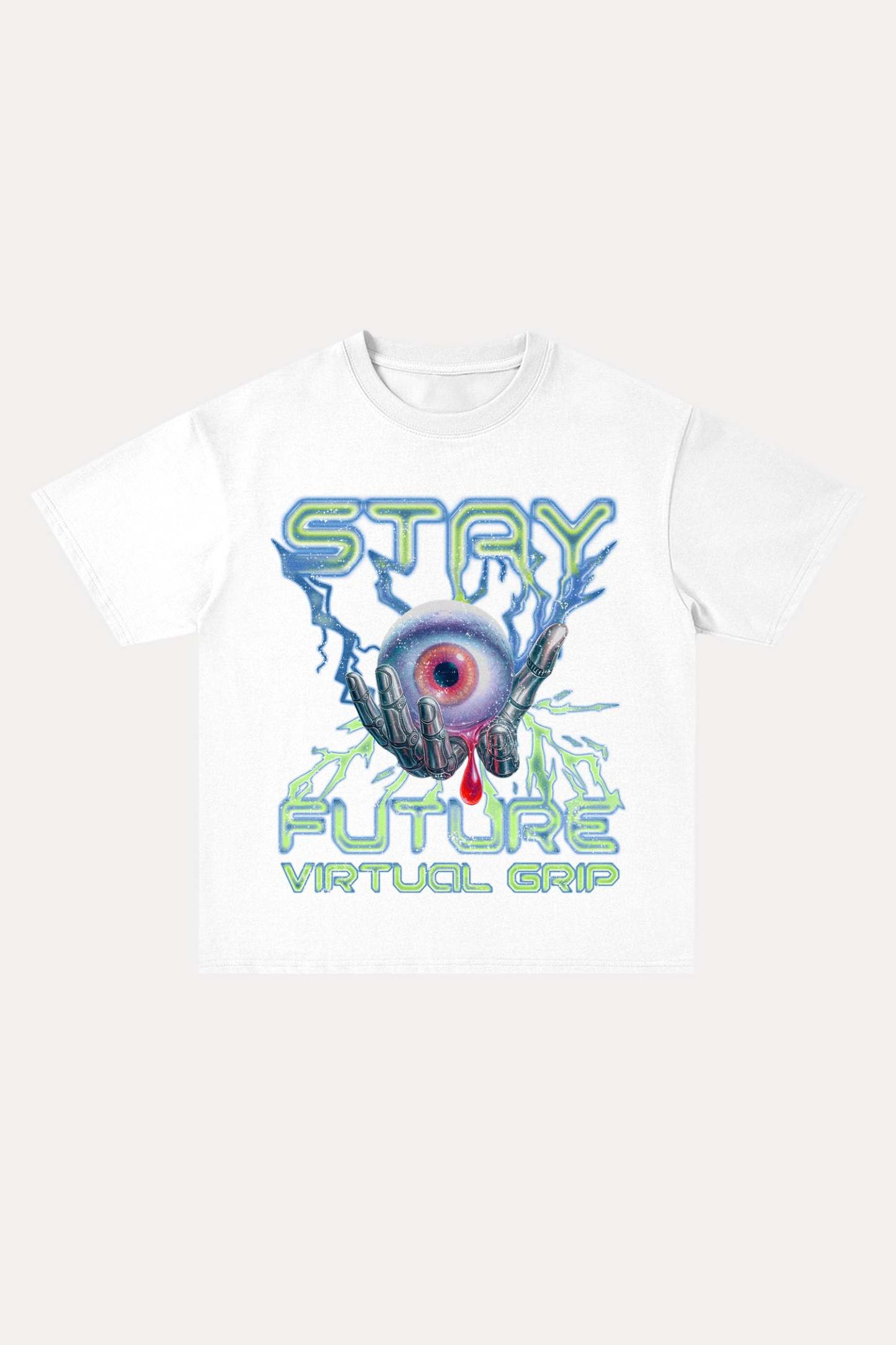 Evilnova Stay Future Cotton Oversize T-Shirt-Evilnova
