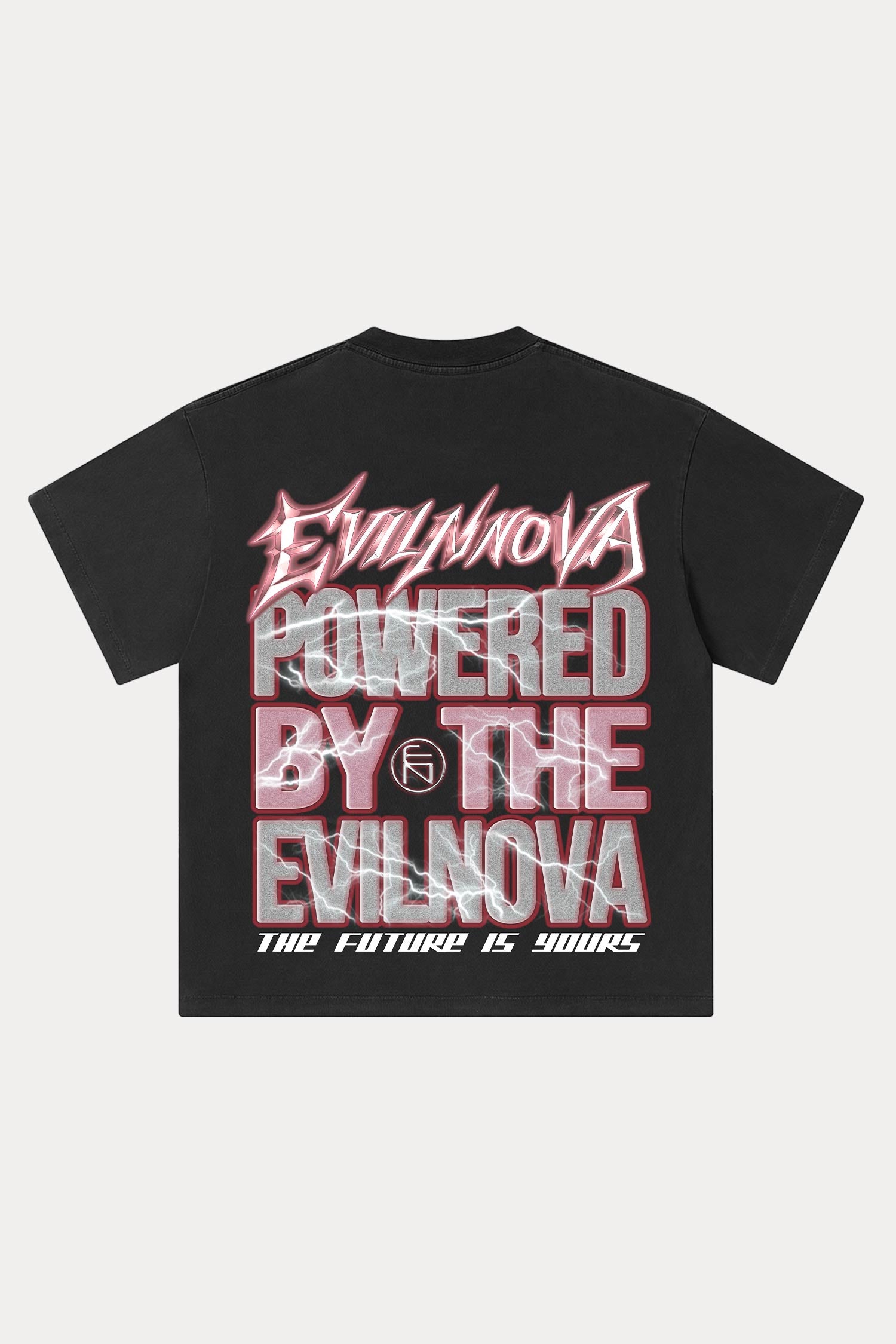 Evilnova Powered Washed Streetwear T-Shirt-Evilnova