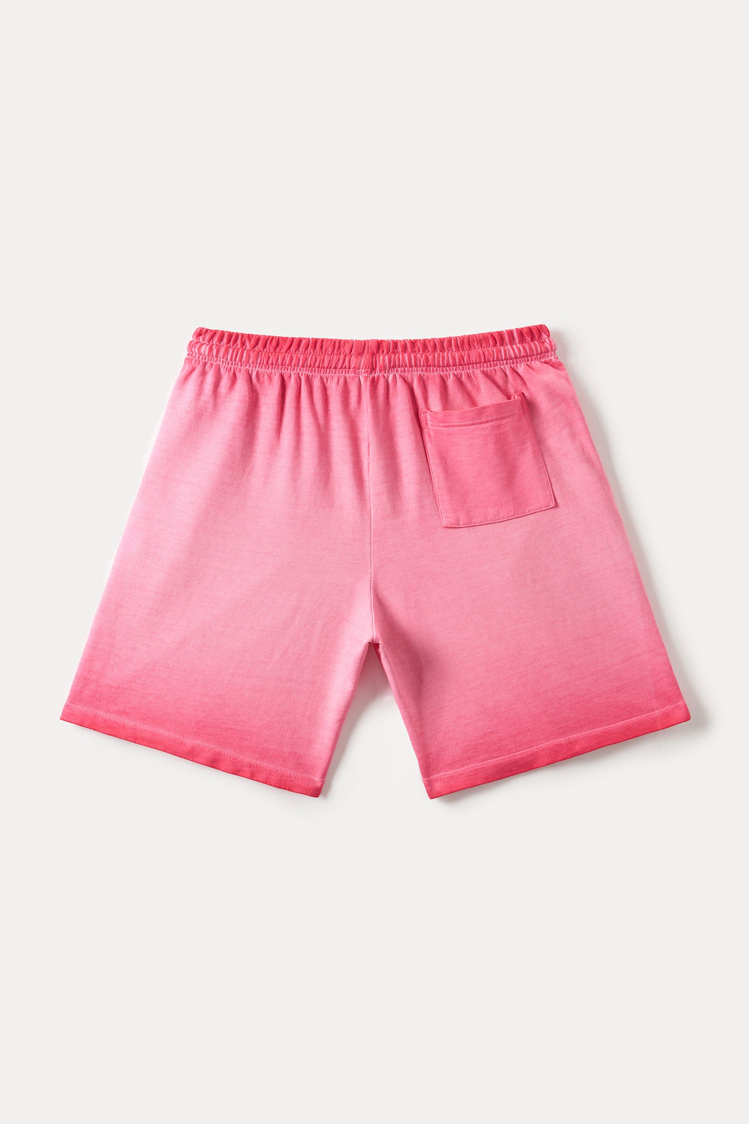 Evilnova Rose Red Flame Gradient Washed Sweatshorts-Evilnova