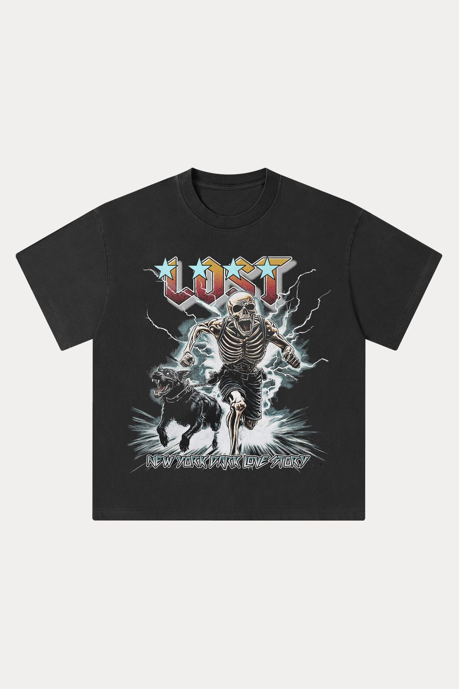 Evilnova Lost Washed Streetwear T-Shirt-Evilnova