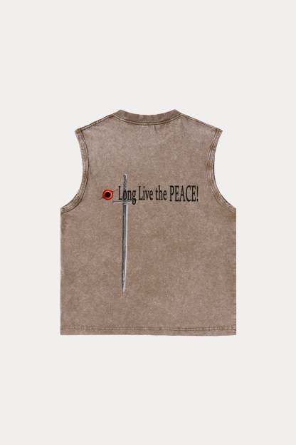 Evilnova Black Hole Knight Washed Tank Top-Evilnova