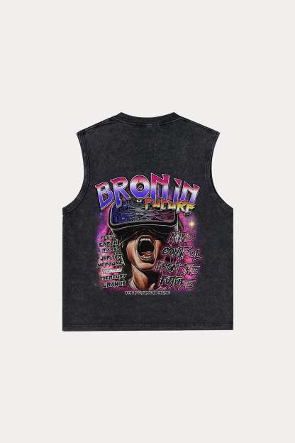 Evilnova Space Tour Washed Tank Top-Evilnova