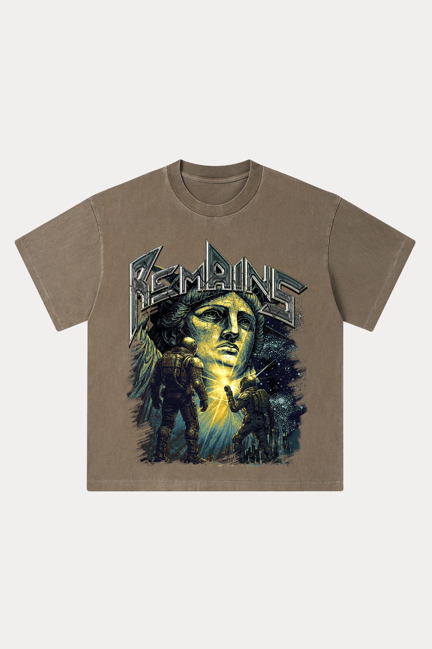 Evilnova Remains Washed Streetwear T-Shirt-Evilnova