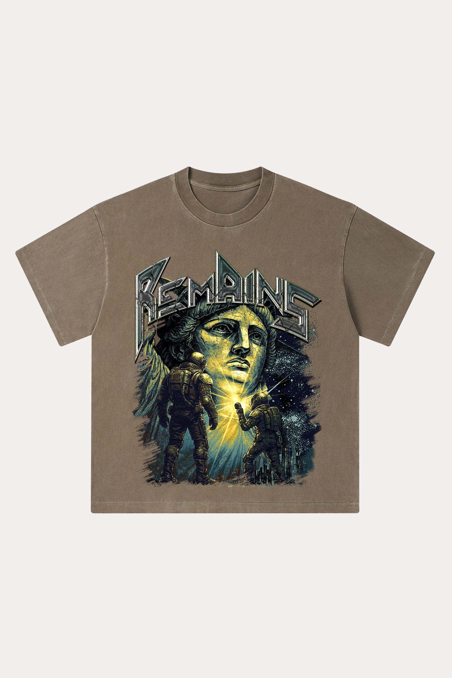 Evilnova Remains Washed Streetwear T-Shirt-Evilnova