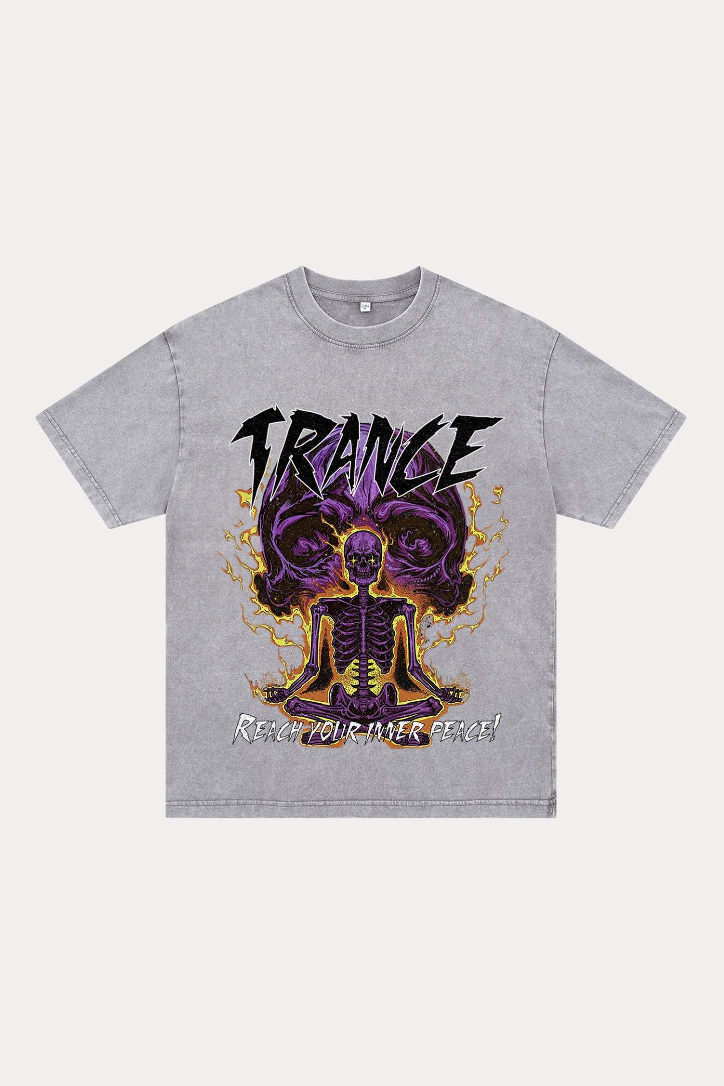 Evilnova Trance Washed Streetwear T-Shirt-Evilnova