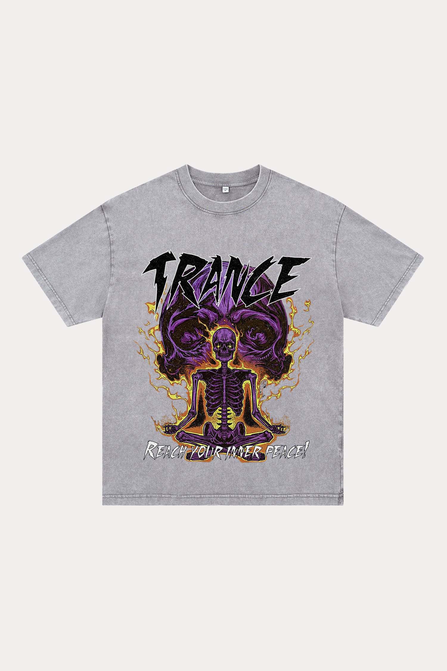 Evilnova Trance Washed Streetwear T-Shirt-Evilnova
