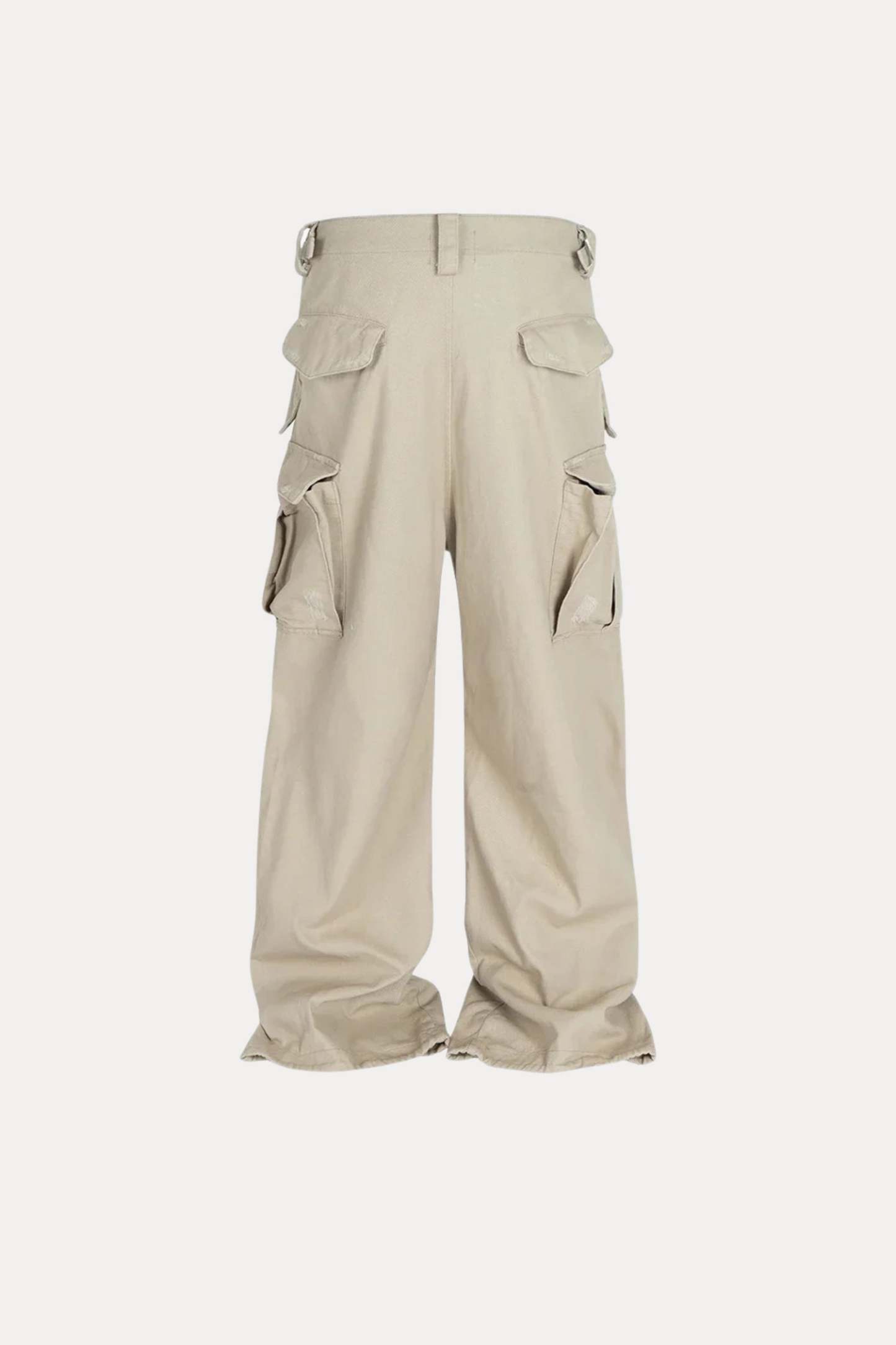 Evilnova Apricot Multi-Pocket Baggy Cargo Pants-Evilnova