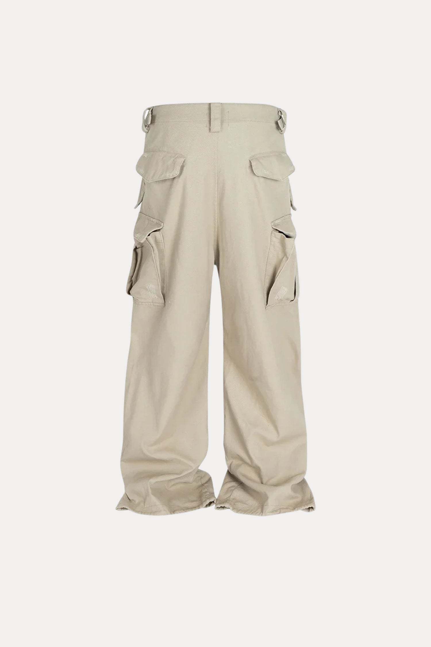 Evilnova Apricot Multi-Pocket Baggy Cargo Pants-Evilnova