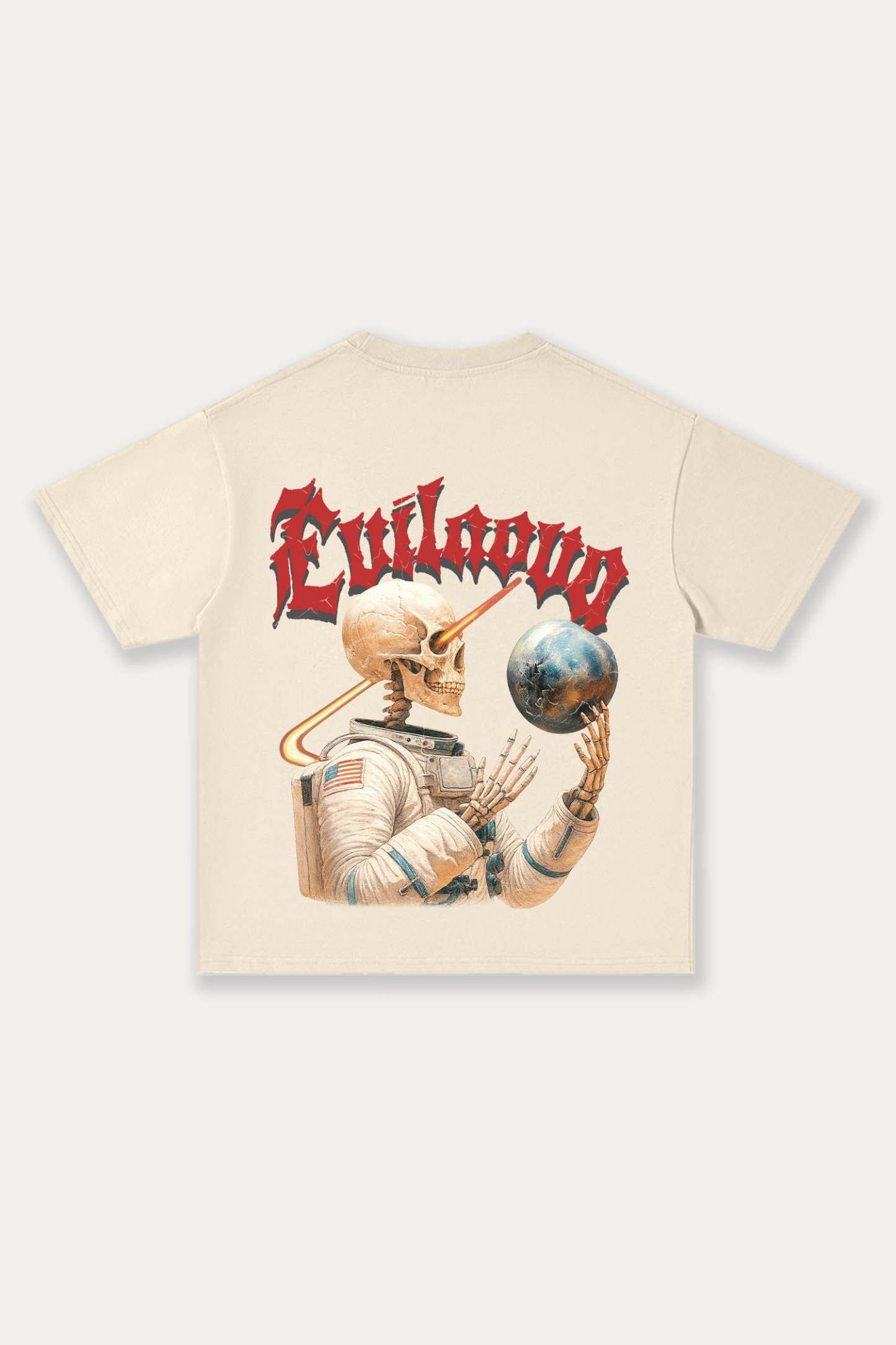 Evilnova Cosmic Explorer Cotton Oversize T-Shirt-Evilnova