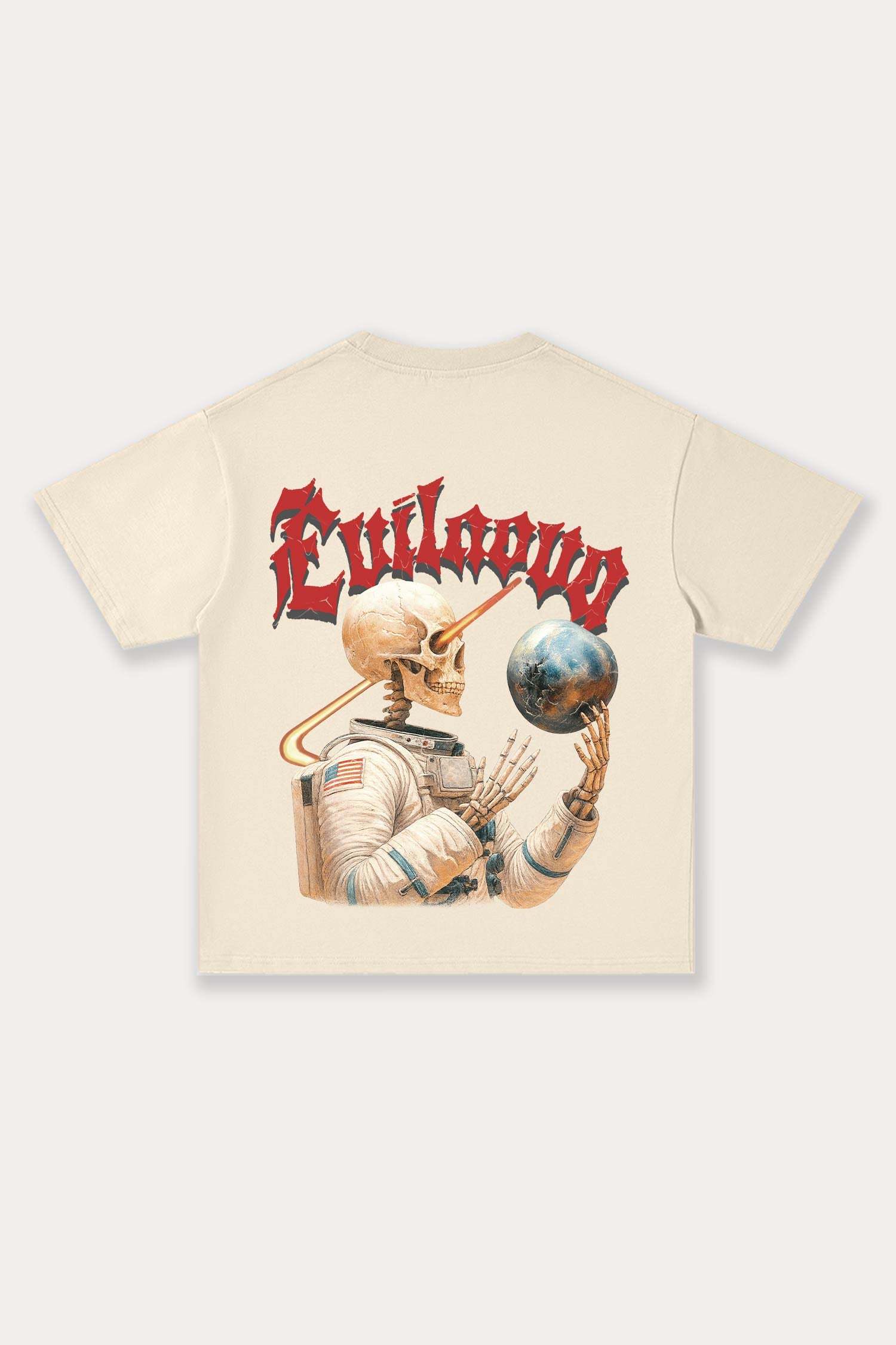 Evilnova Cosmic Explorer Cotton Oversize T-Shirt-Evilnova