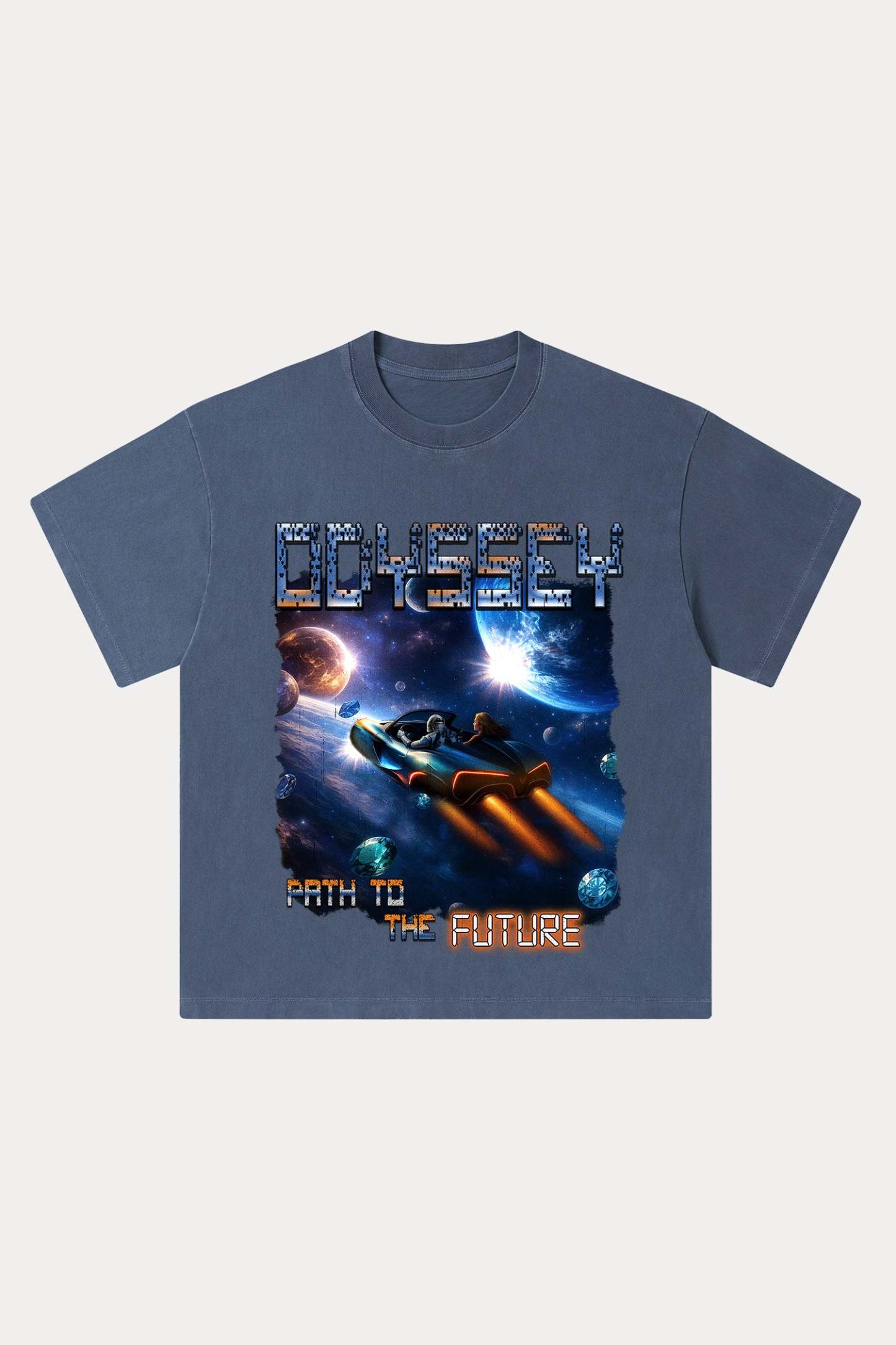 Evilnova Odyssey Washed Streetwear T-Shirt-Evilnova