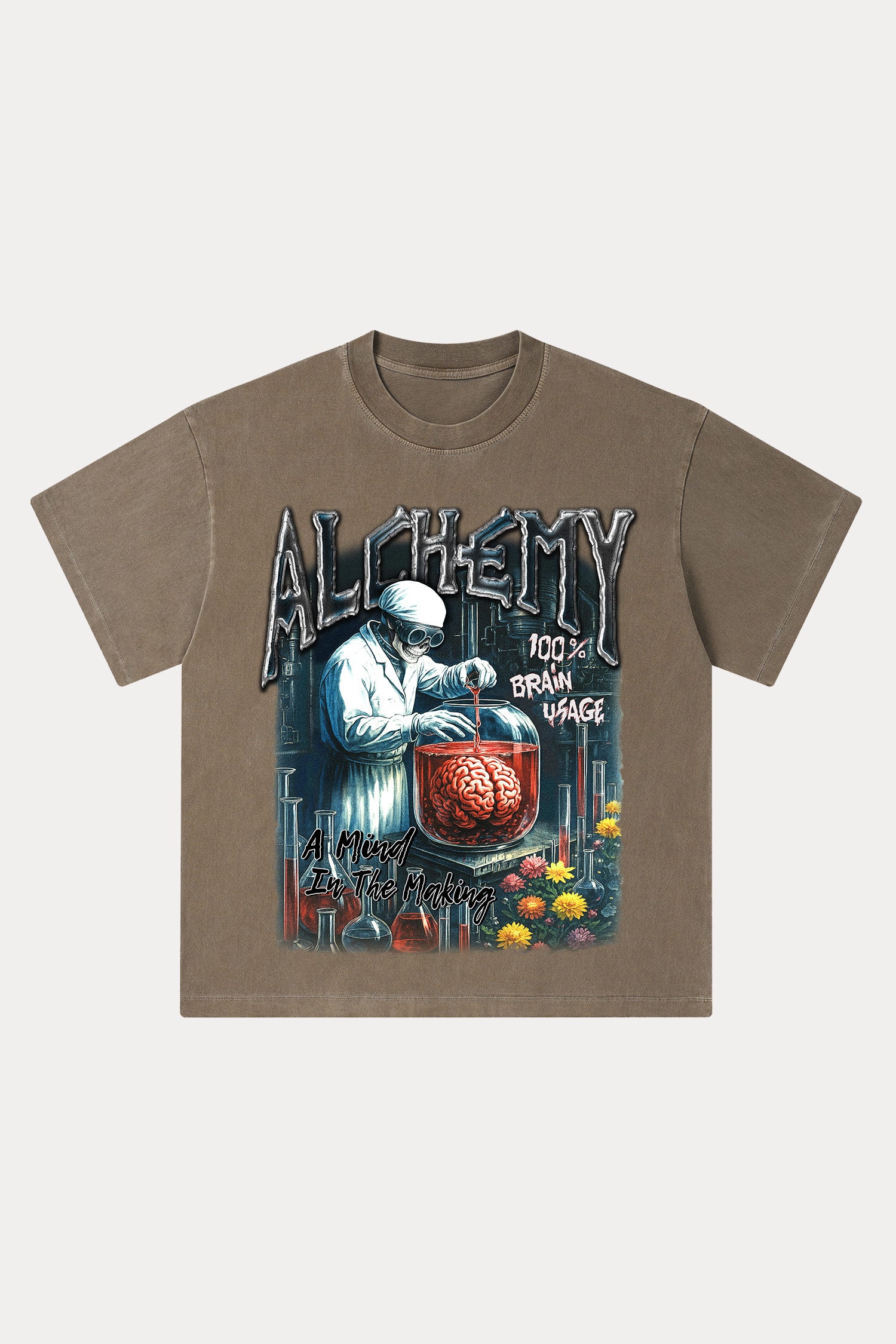 Evilnova Alchemy Washed Streetwear T-Shirt-Evilnova