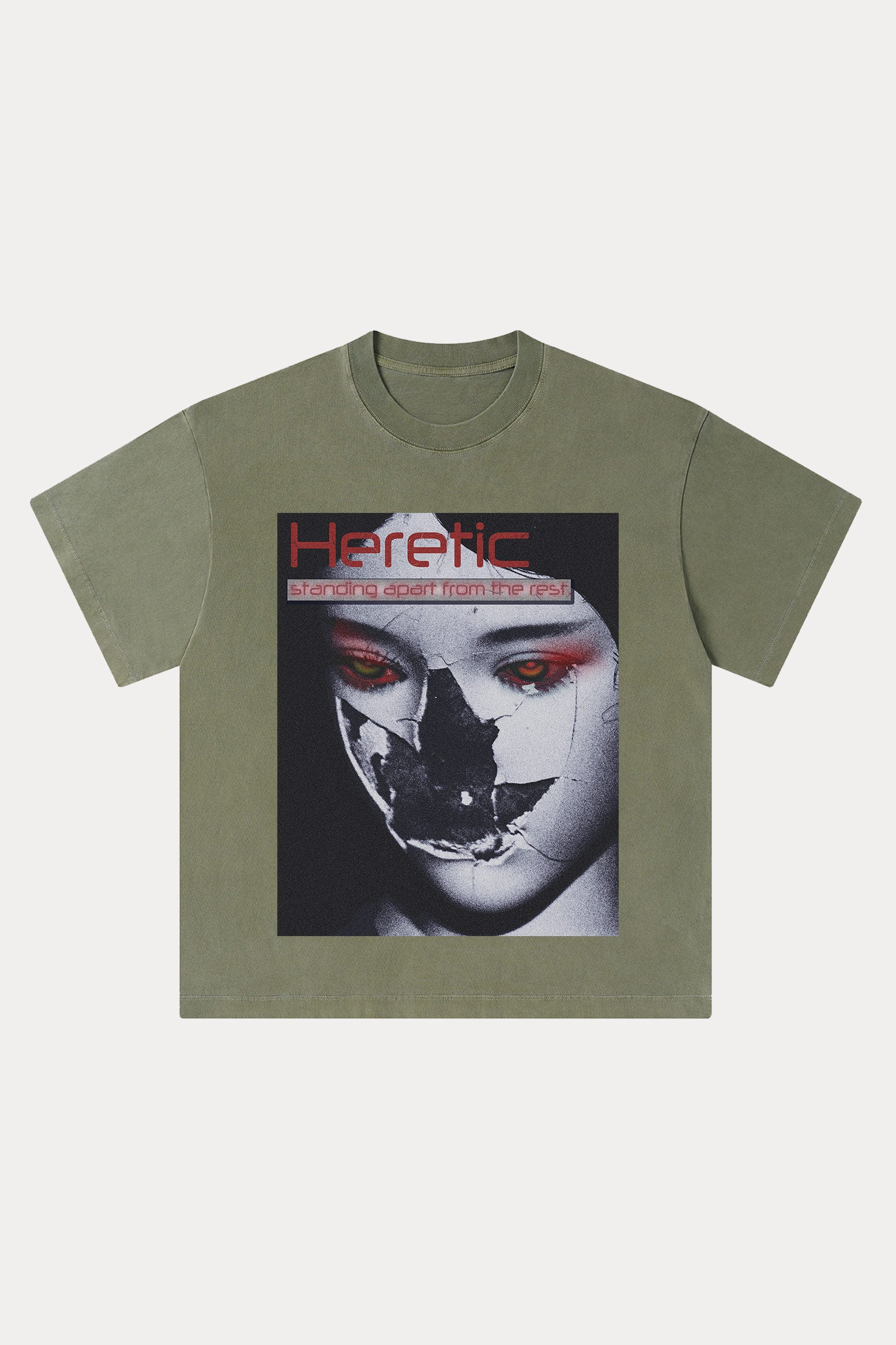 Evilnova Heretic Washed Streetwear T-Shirt-Evilnova