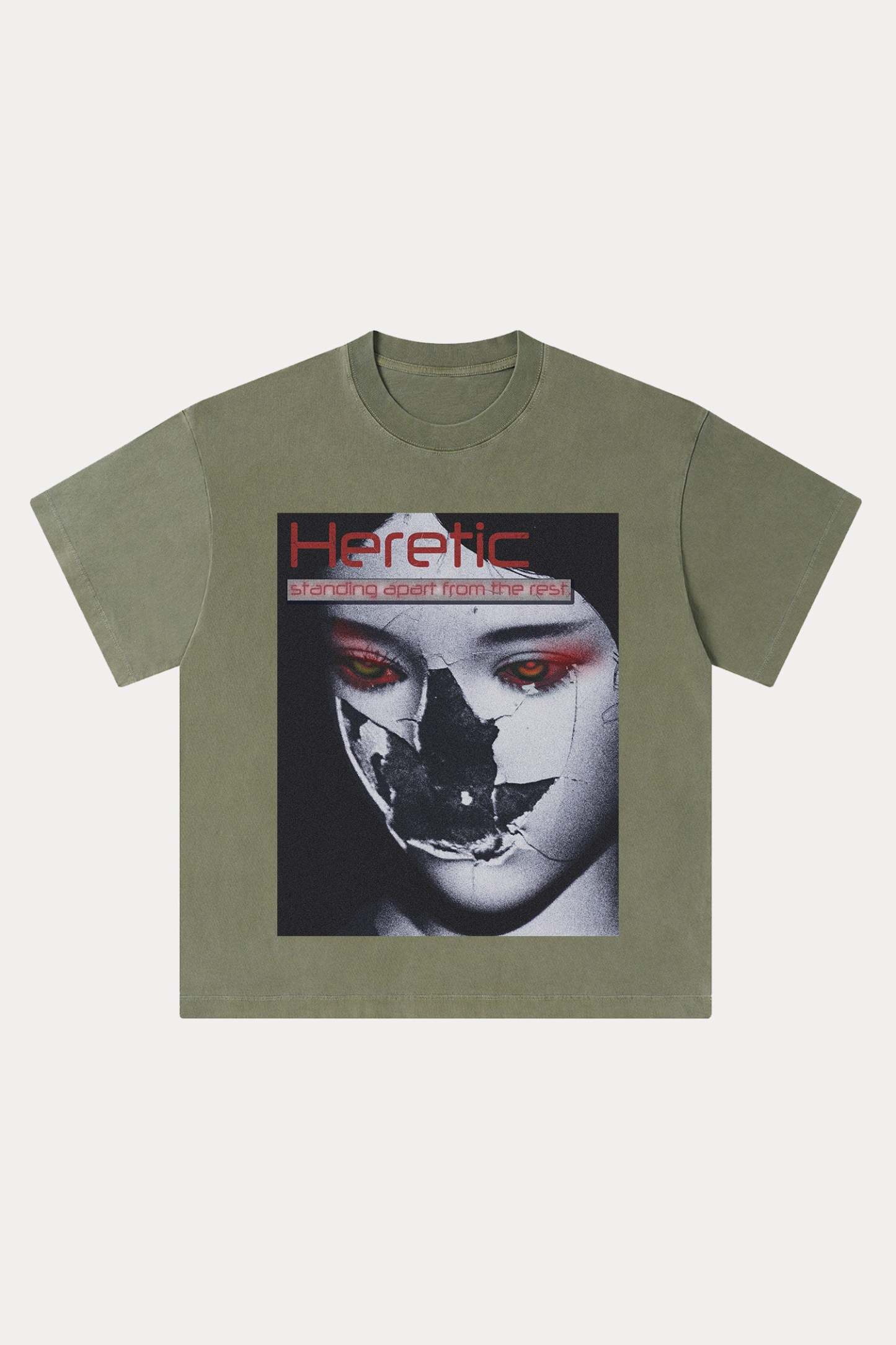 Evilnova Heretic Washed Streetwear T-Shirt-Evilnova
