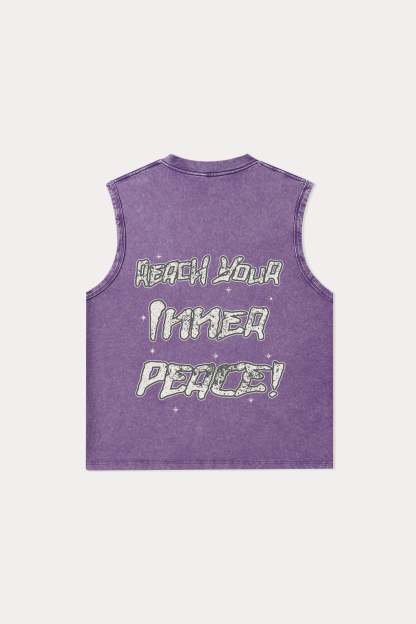 Evilnova Meditation Washed Tank Top-Evilnova