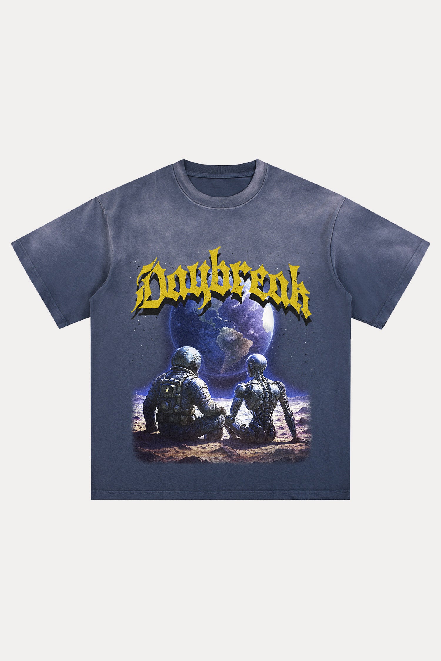 Evilnova Daybreak Distressed Washed T-Shirt-Evilnova