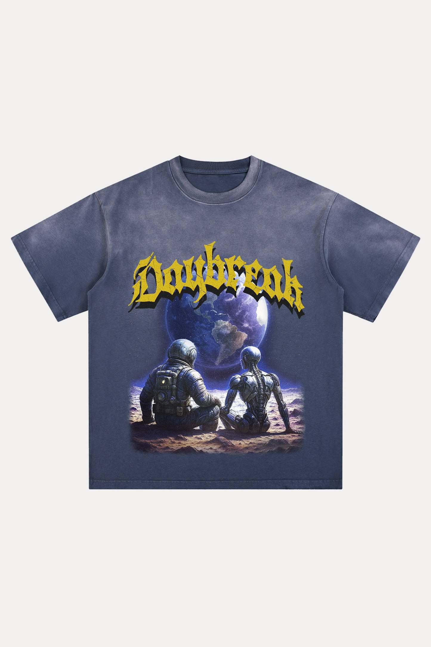 Evilnova Daybreak Distressed Washed T-Shirt-Evilnova