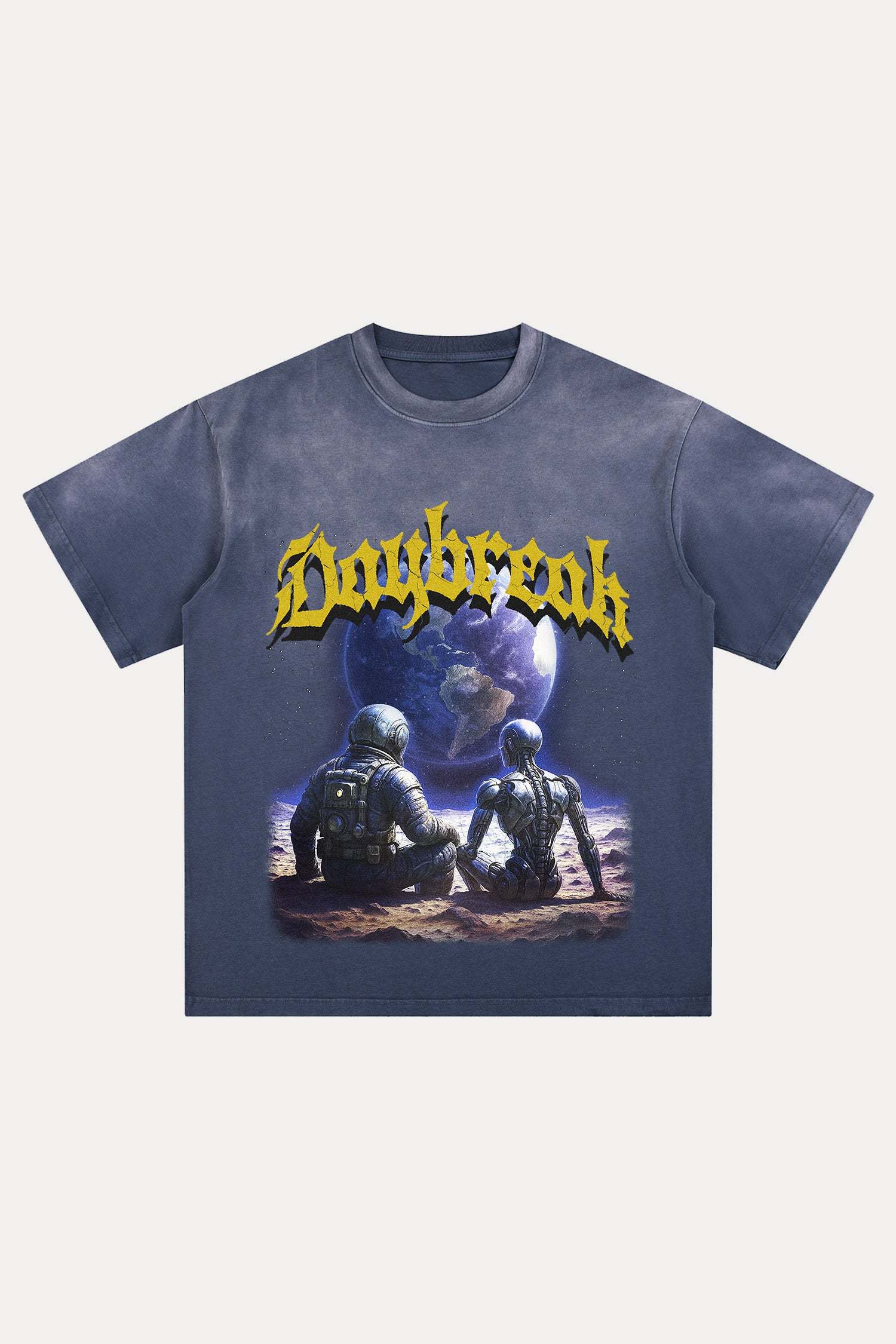 Evilnova Daybreak Distressed Washed T-Shirt-Evilnova