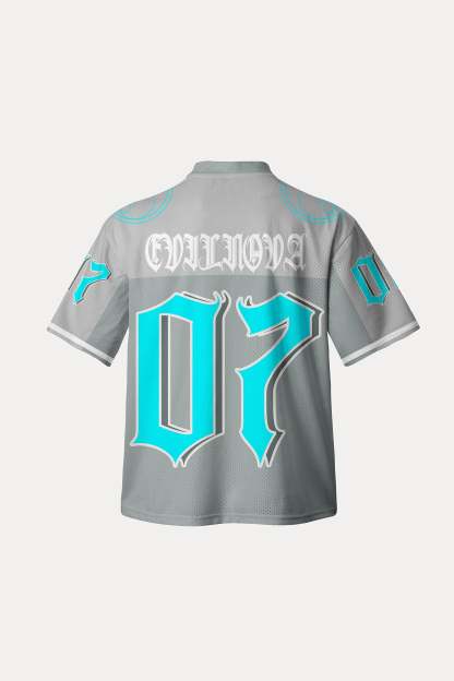 Evilnova Gray NO.07 Mesh Sport Jerse-Evilnova