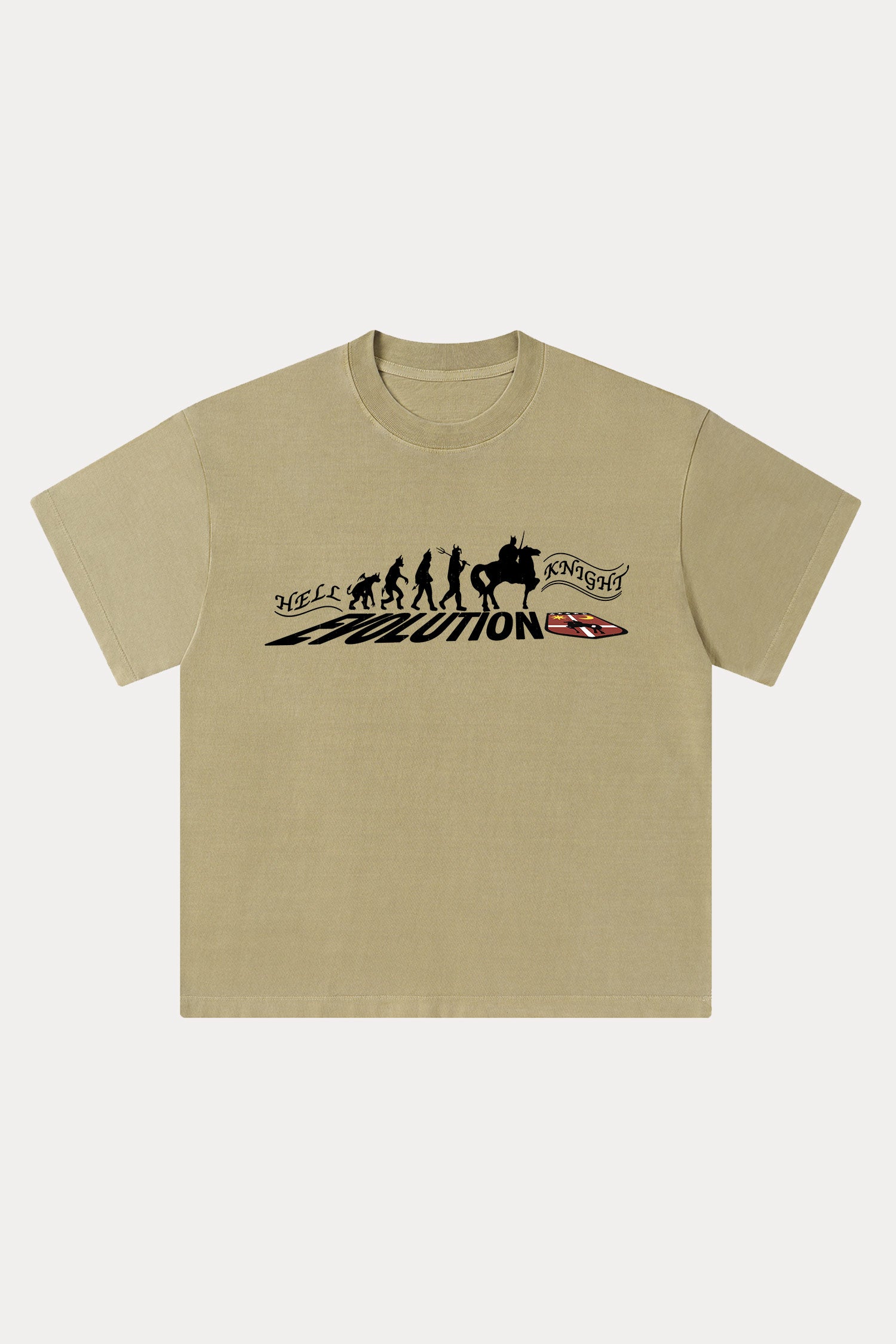 Evilnova Hell Knight Washed Streetwear T-Shirt-Evilnova