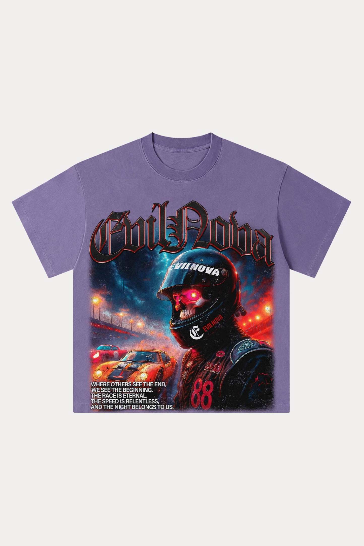 Evilnova The Race Is Eternal Washed Streetwear T-Shirt-Evilnova