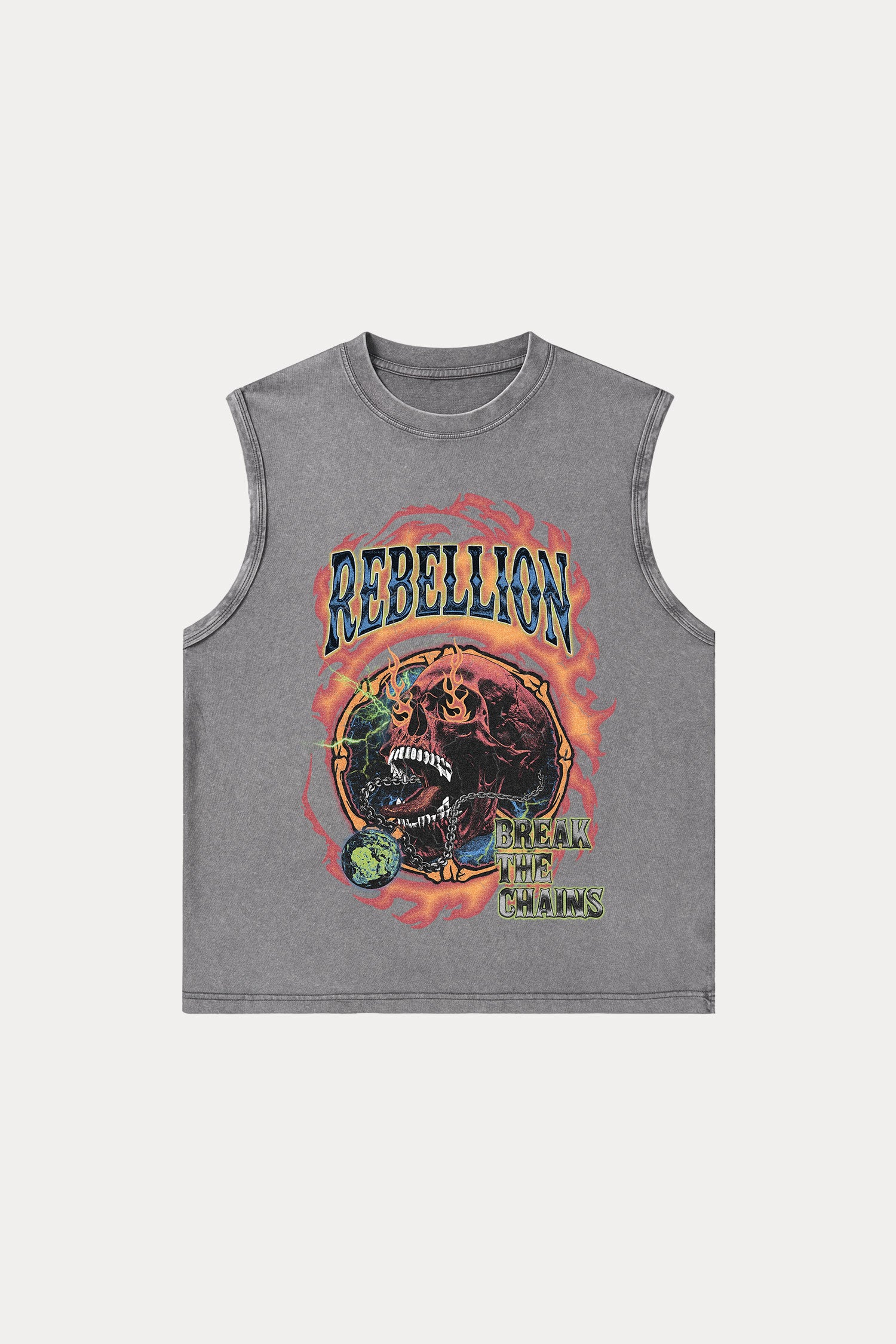 Evilnova Rebellion Washed Tank Top-Evilnova