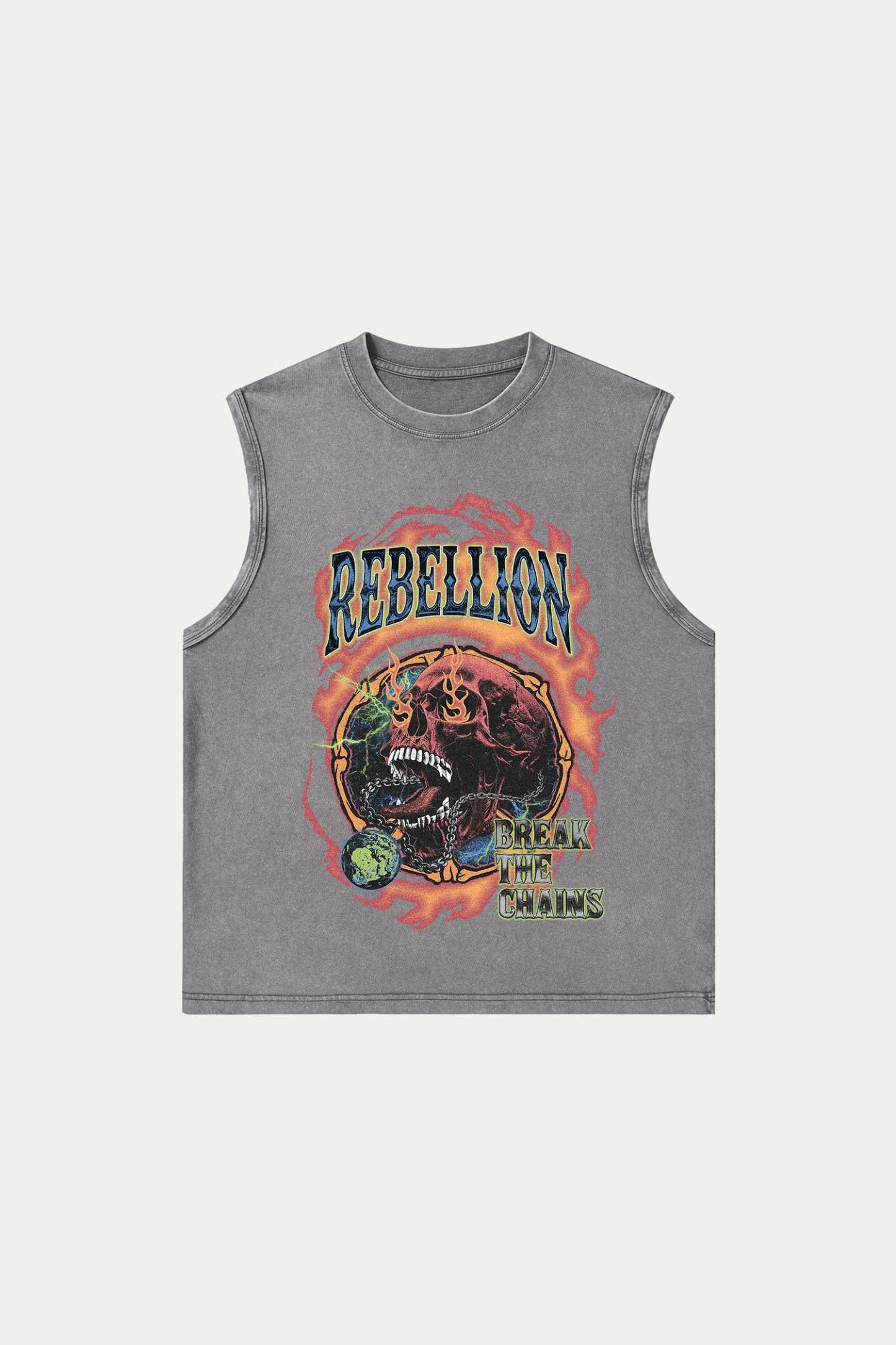 Evilnova Rebellion Washed Tank Top-Evilnova