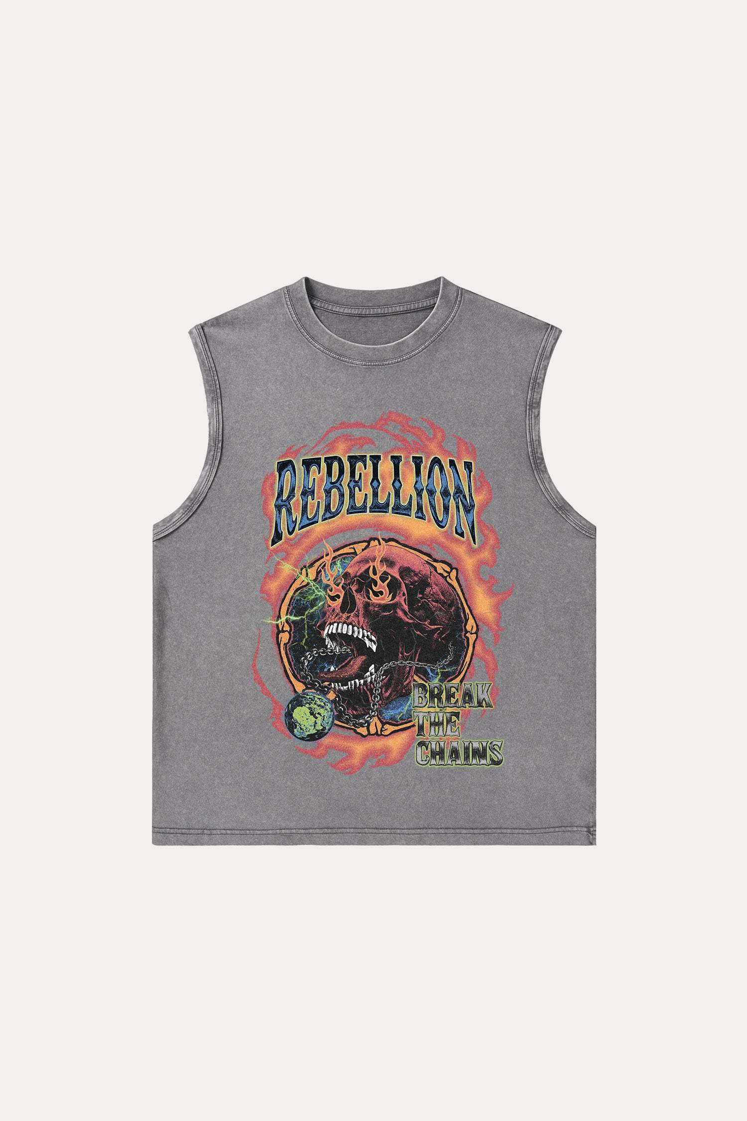 Evilnova Rebellion Washed Tank Top-Evilnova