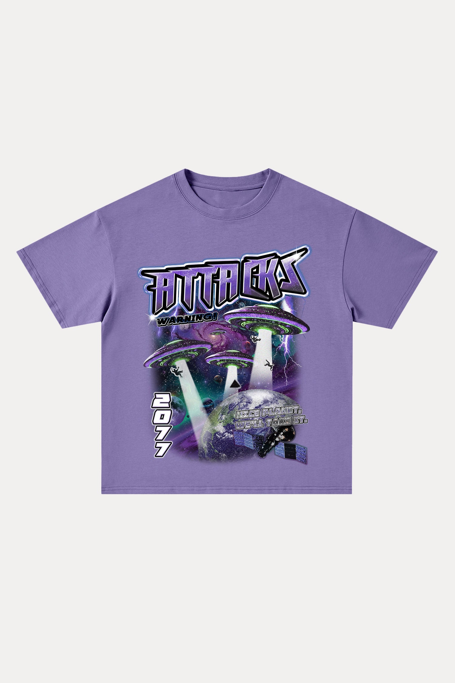 Evilnova Attacks Cotton Oversize T-Shirt-Evilnova