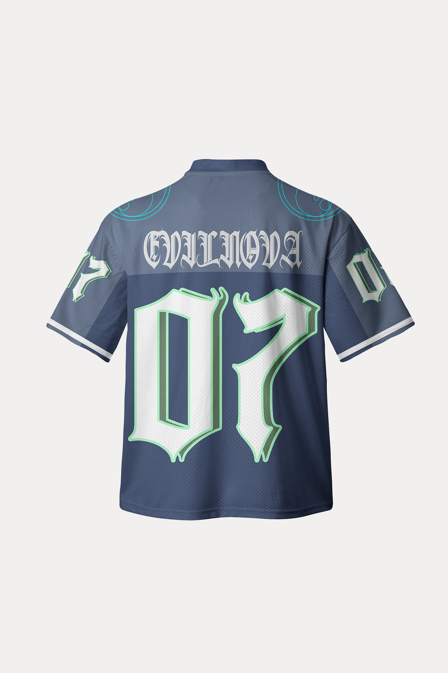 Evilnova Navy NO.07 Mesh Sport Jersey-Evilnova