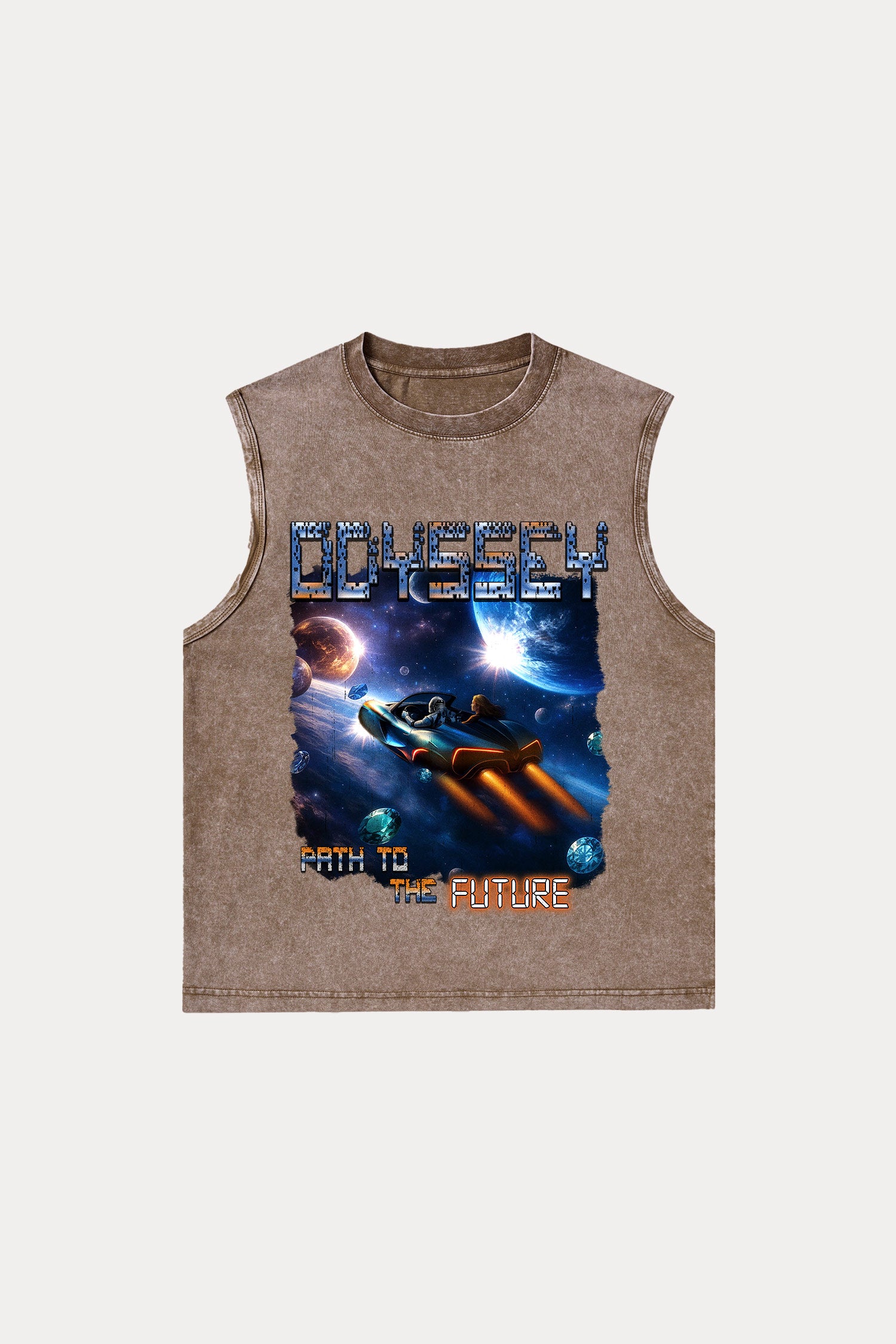 Evilnova Odyssey Washed Tank Top-Evilnova