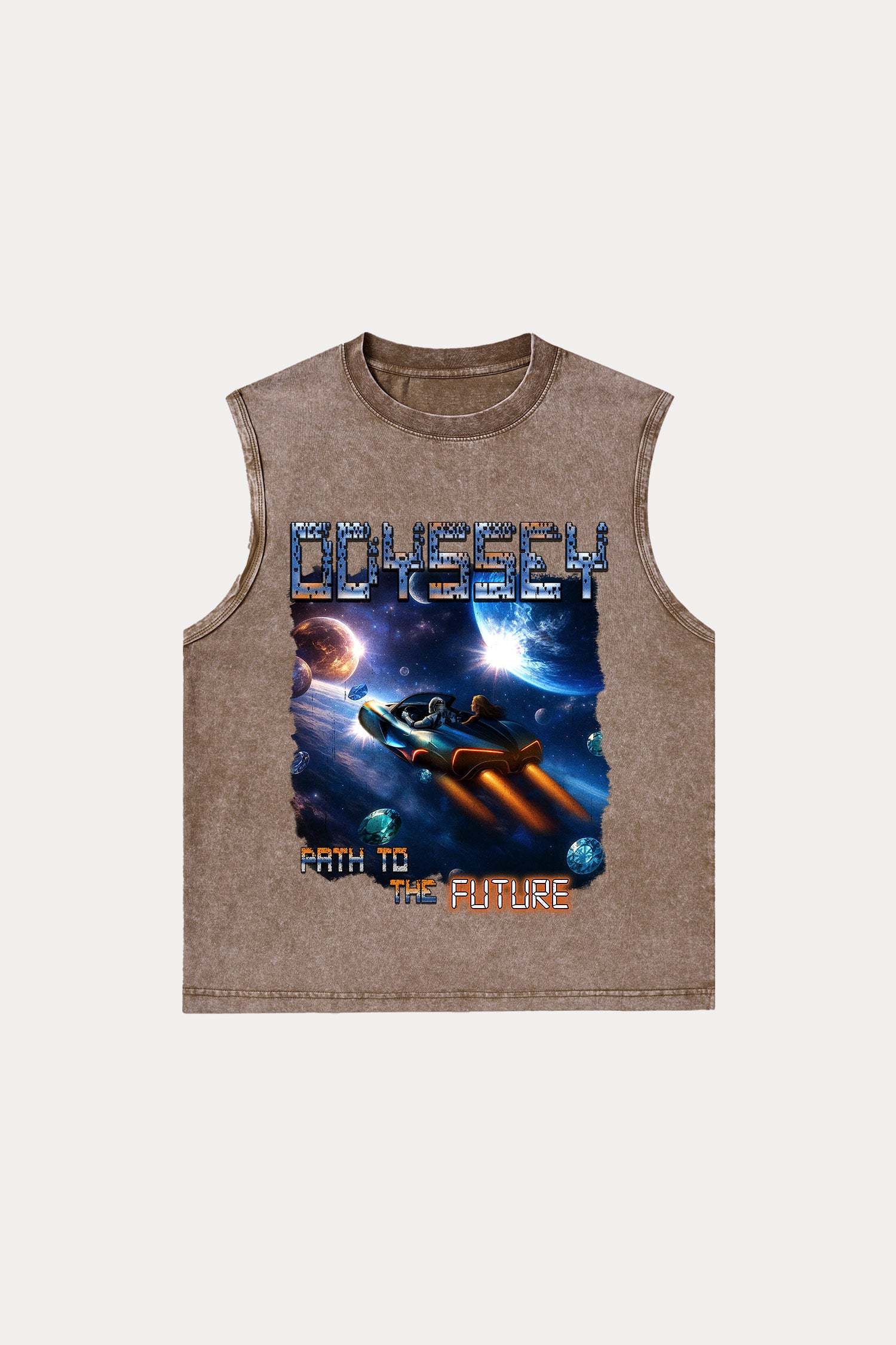 Evilnova Odyssey Washed Tank Top-Evilnova