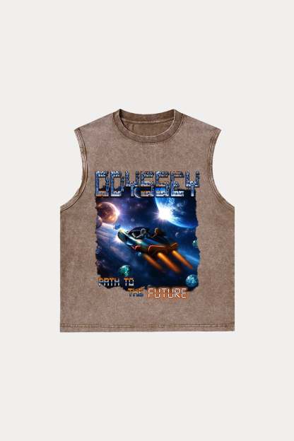 Evilnova Odyssey Washed Tank Top-Evilnova