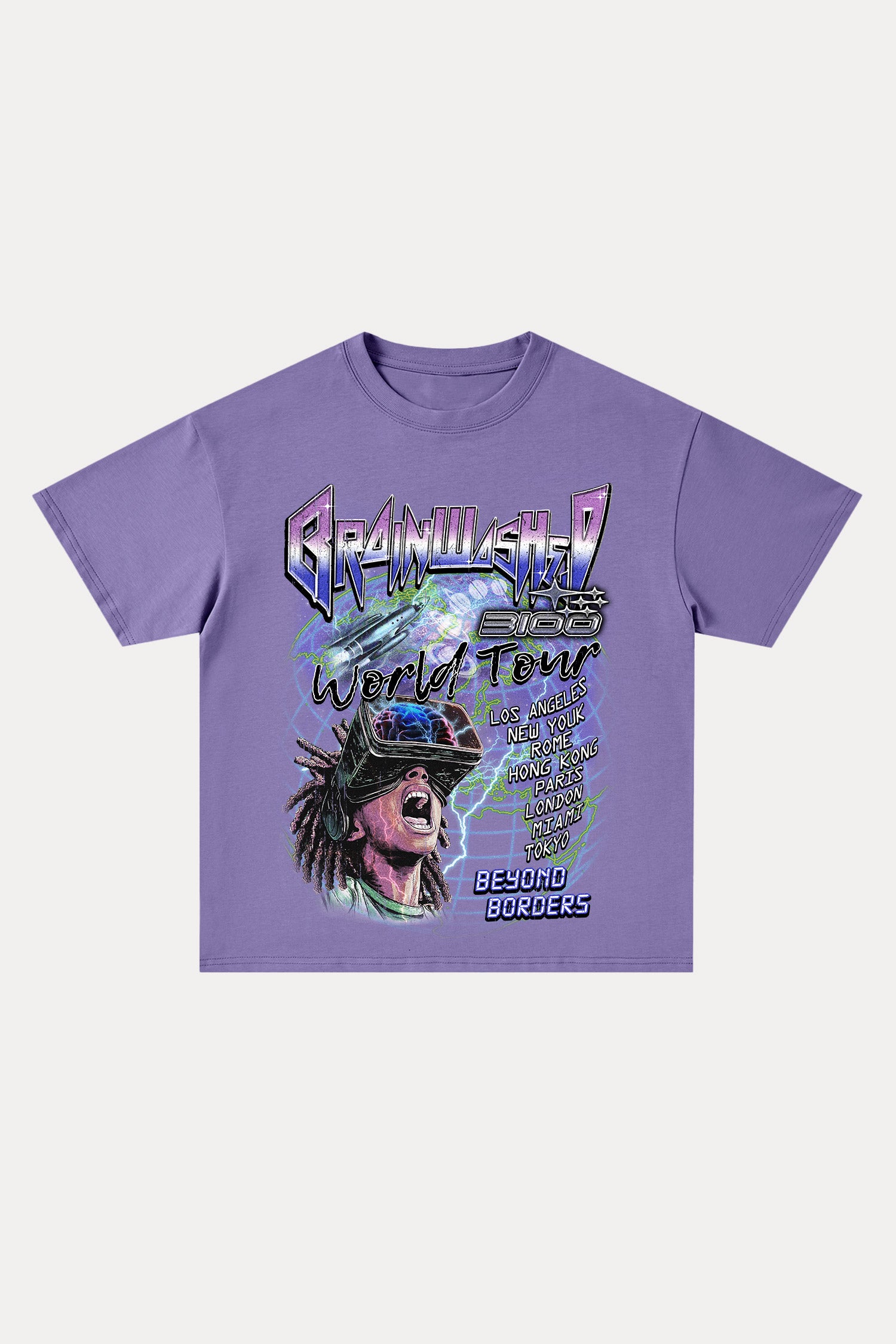 Evilnova Brainwashed Cotton Oversize T-Shirt-Evilnova