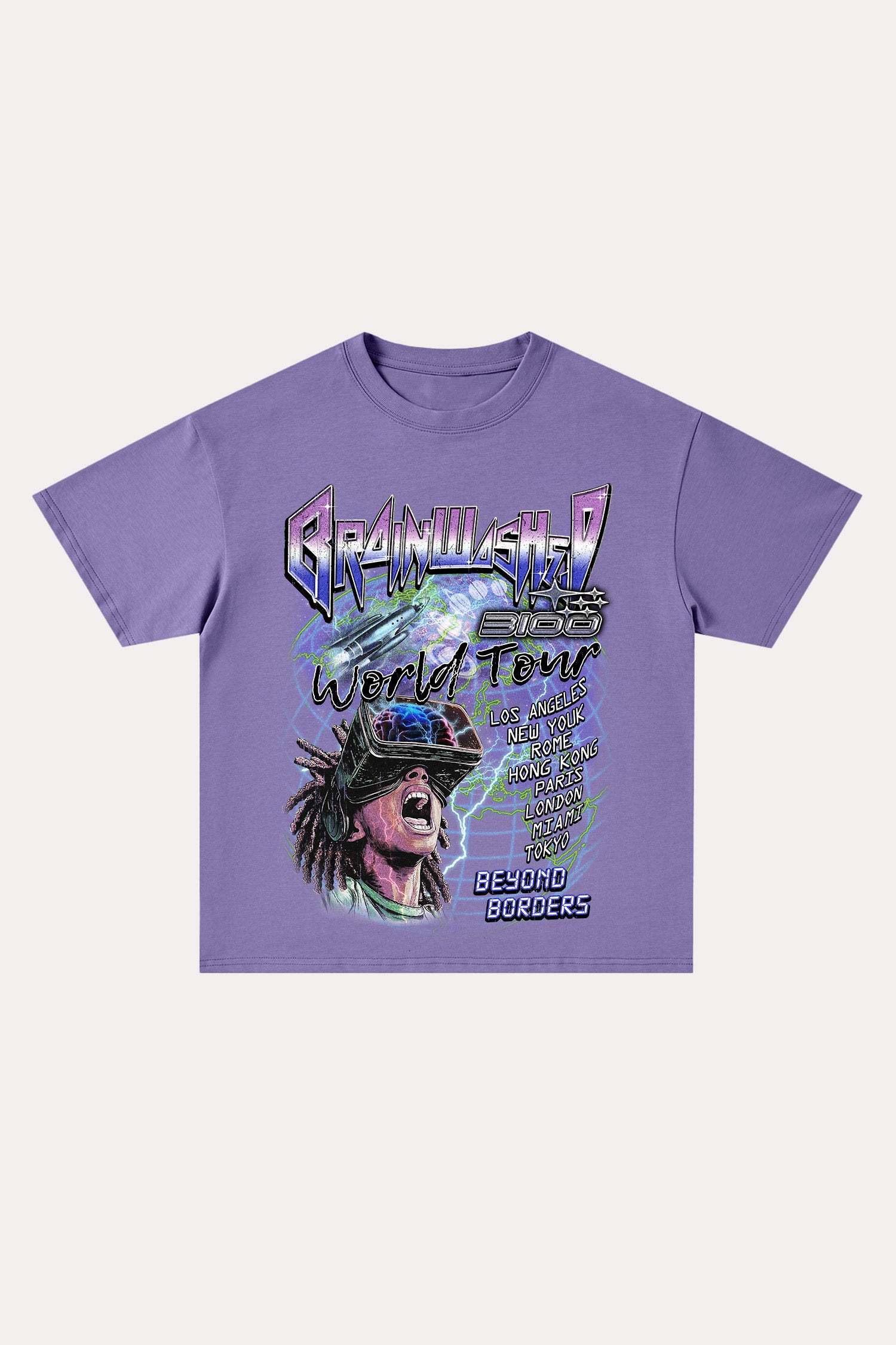 Evilnova Brainwashed Cotton Oversize T-Shirt-Evilnova