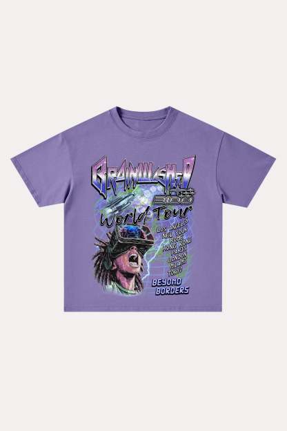 Evilnova Brainwashed Cotton Oversize T-Shirt-Evilnova