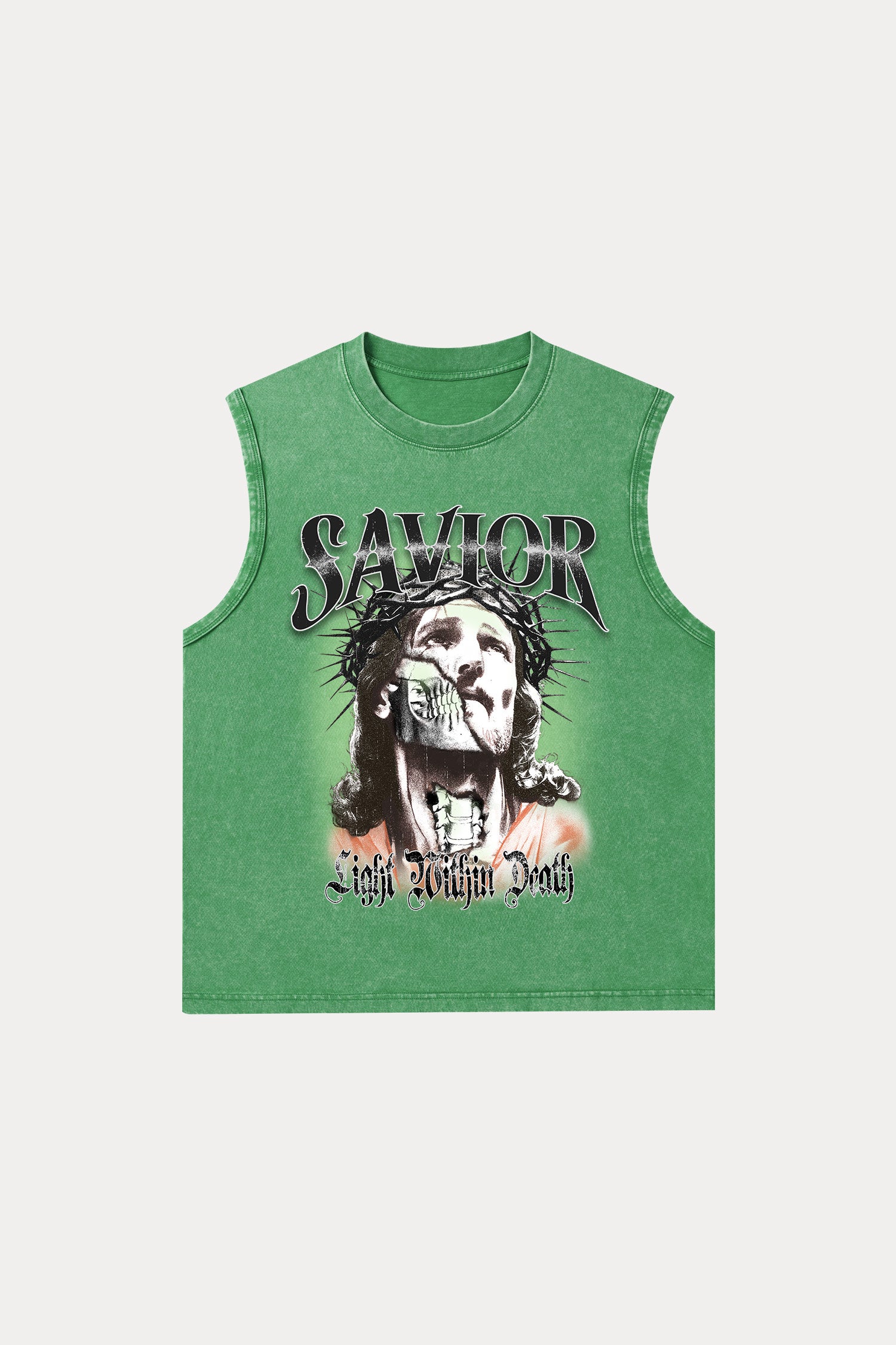 Evilnova Savior Washed Tank Top-Evilnova