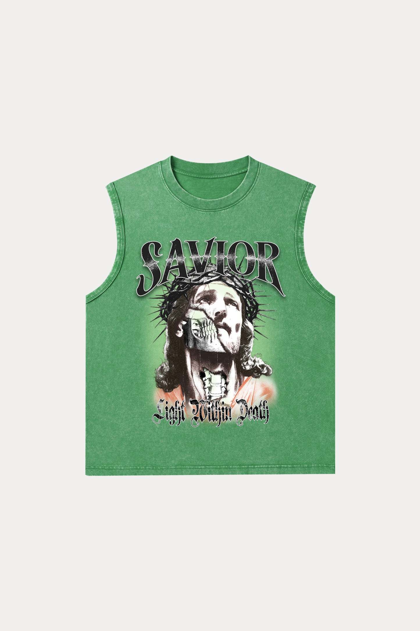 Evilnova Savior Washed Tank Top-Evilnova